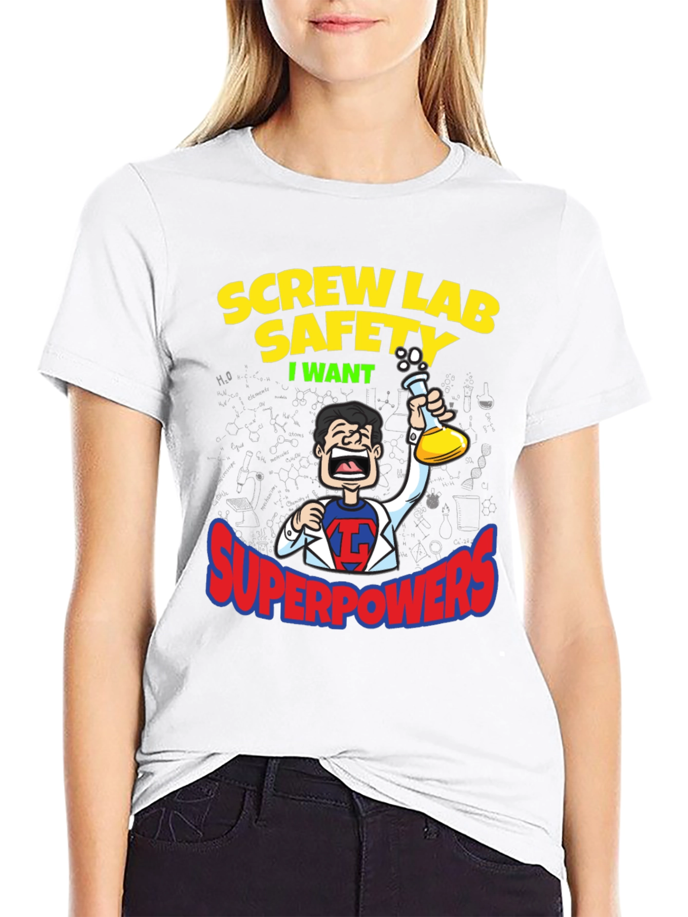 Screw Lab Safety T-Shirt - Superpowers Humor Tee