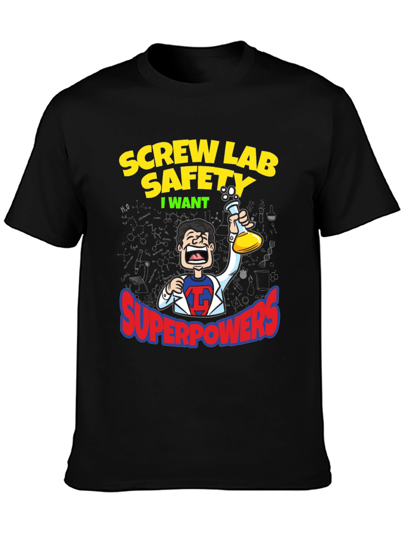 Screw Lab Safety T-Shirt - Superpowers Humor Tee