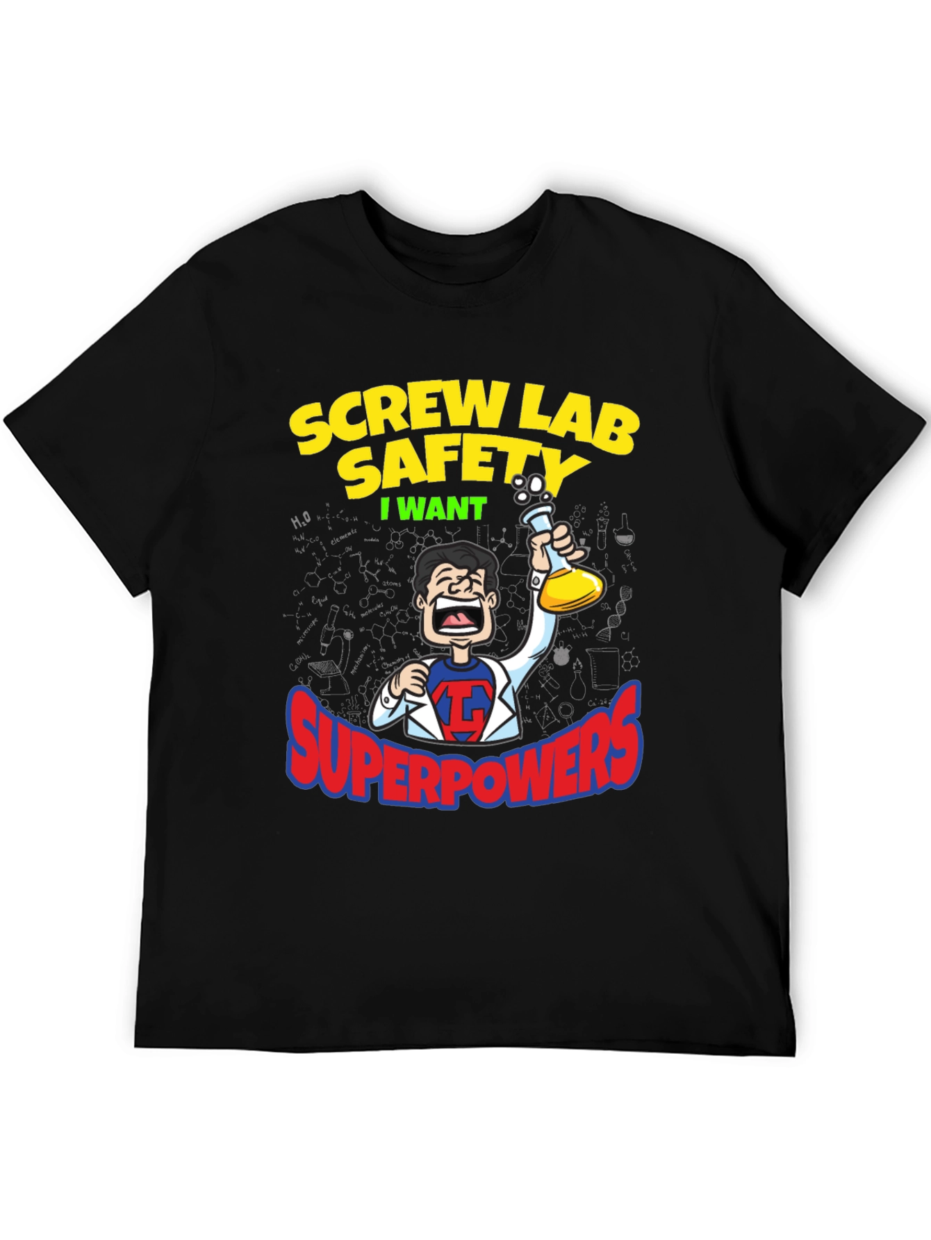 Screw Lab Safety T-Shirt - Superpowers Humor Tee