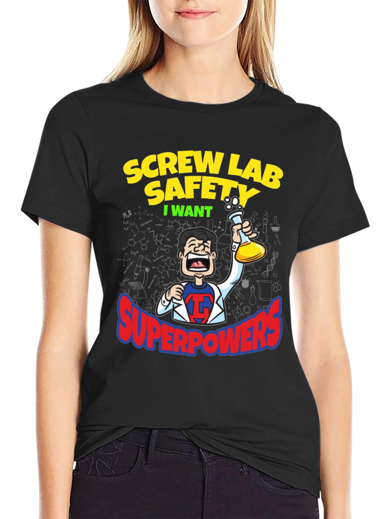 Screw Lab Safety T-Shirt - Superpowers Humor Tee