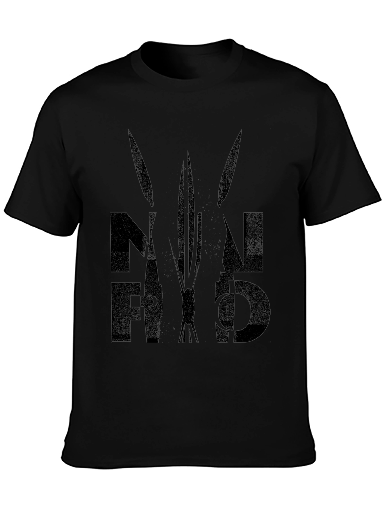 Mens Black Graphic Tee - NAF FFO Design