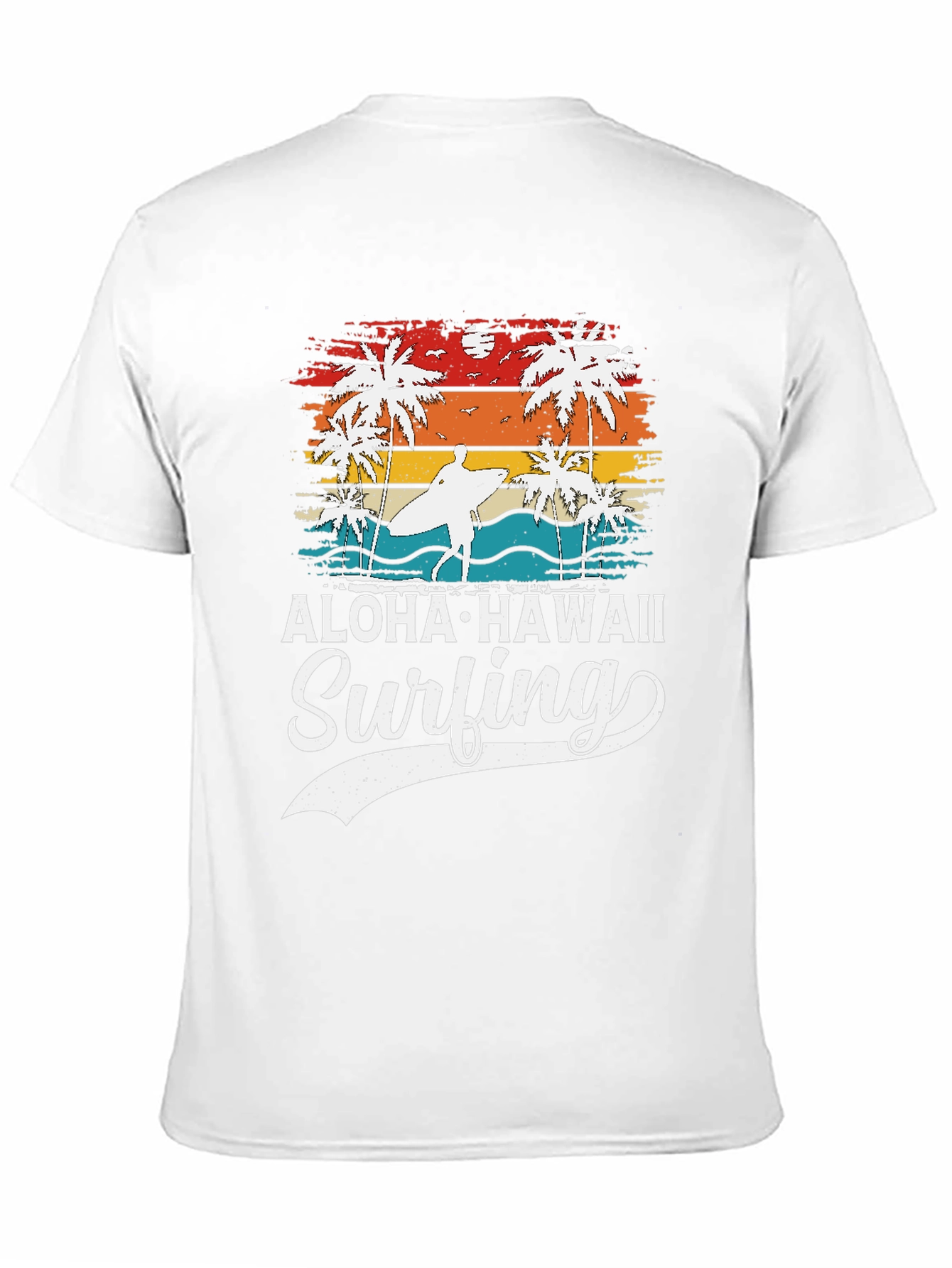 Aloha Hawaii Surfing Graphic T-Shirt