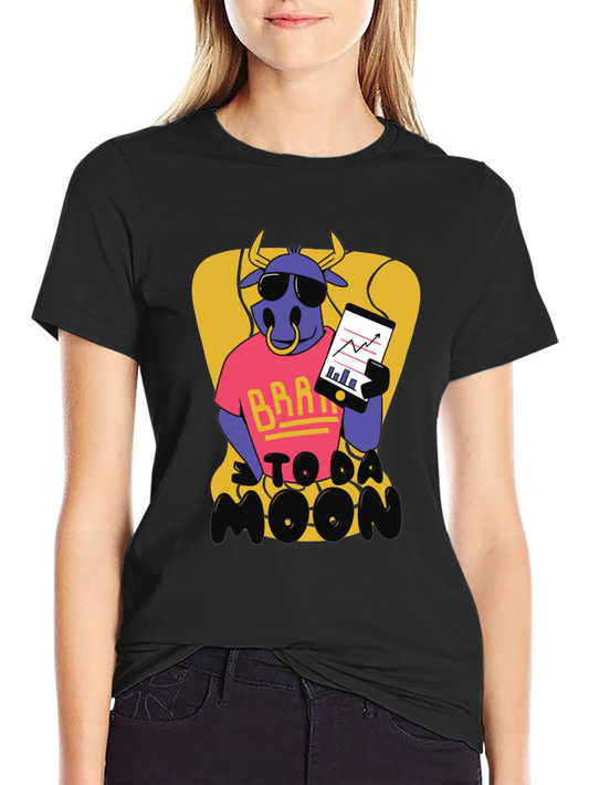 Bull Market T-Shirt - BRAH To Da Moon Graphic Tee