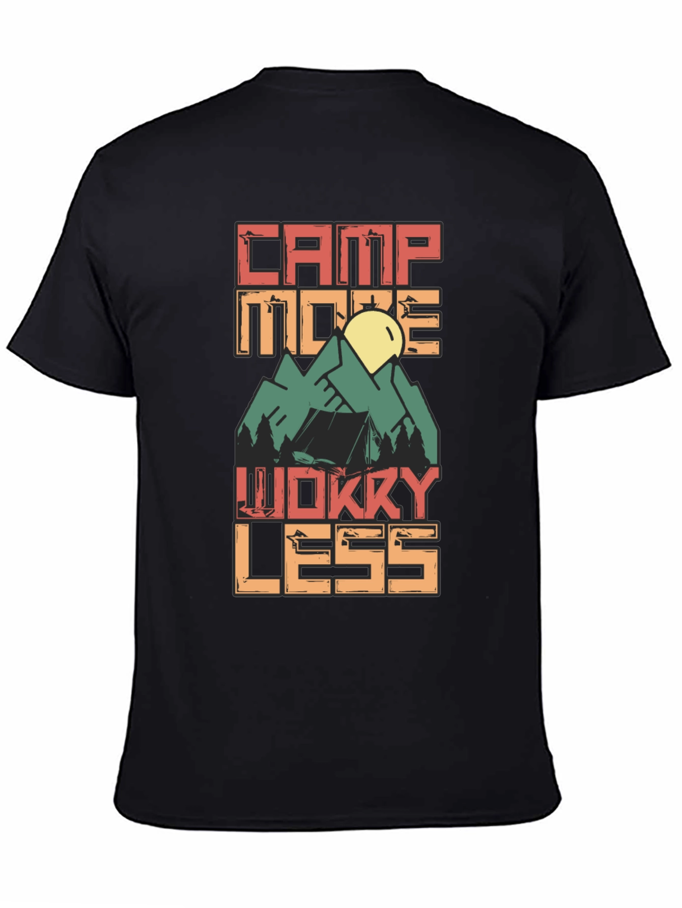 Camp More Worry Less Graphic Tee