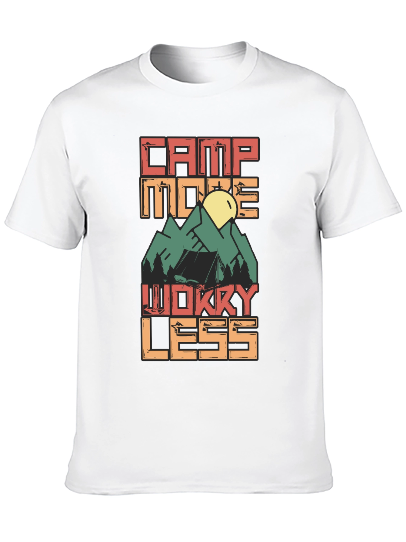Camp More Worry Less Graphic Tee