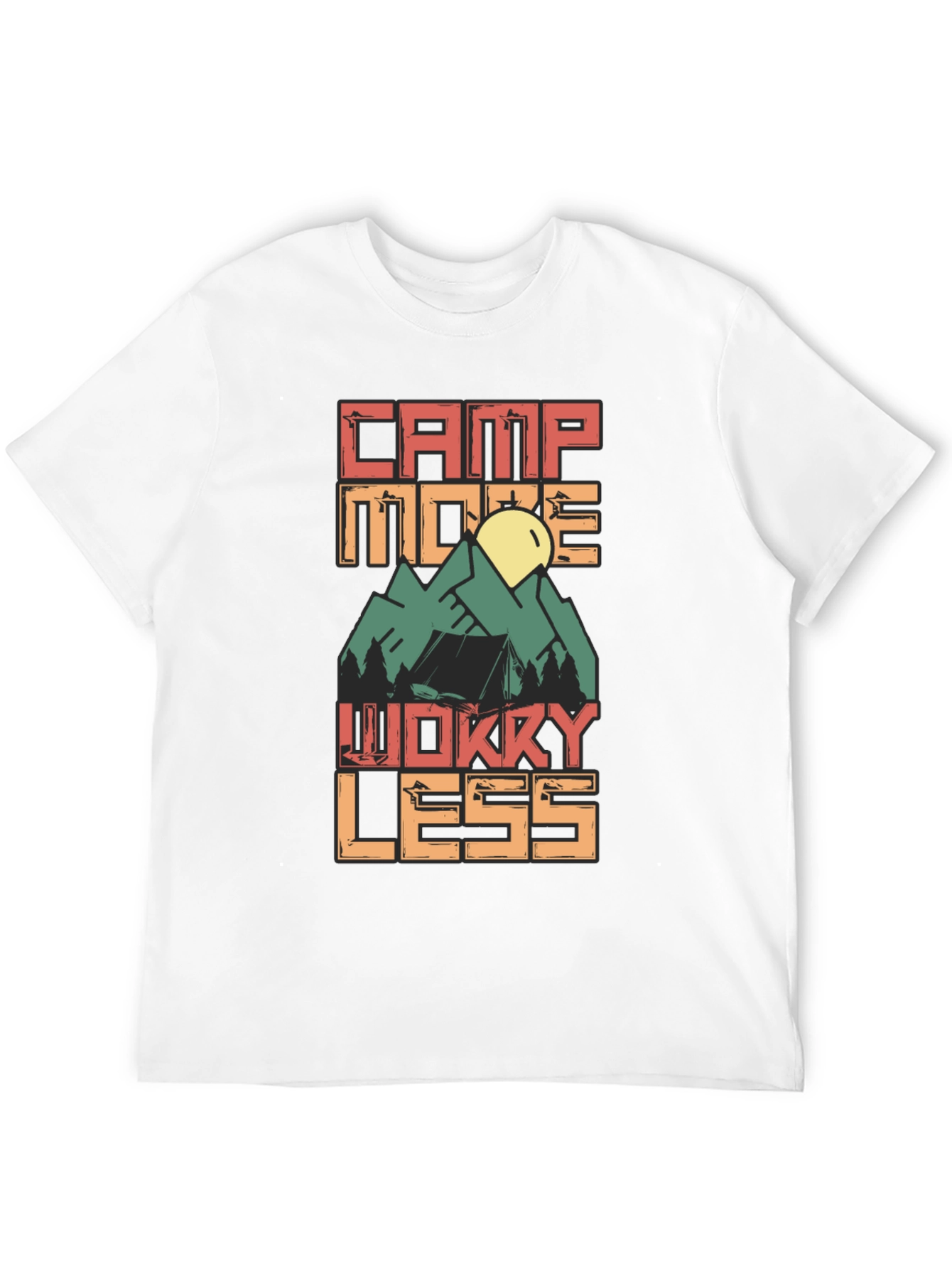 Camp More Worry Less Graphic Tee