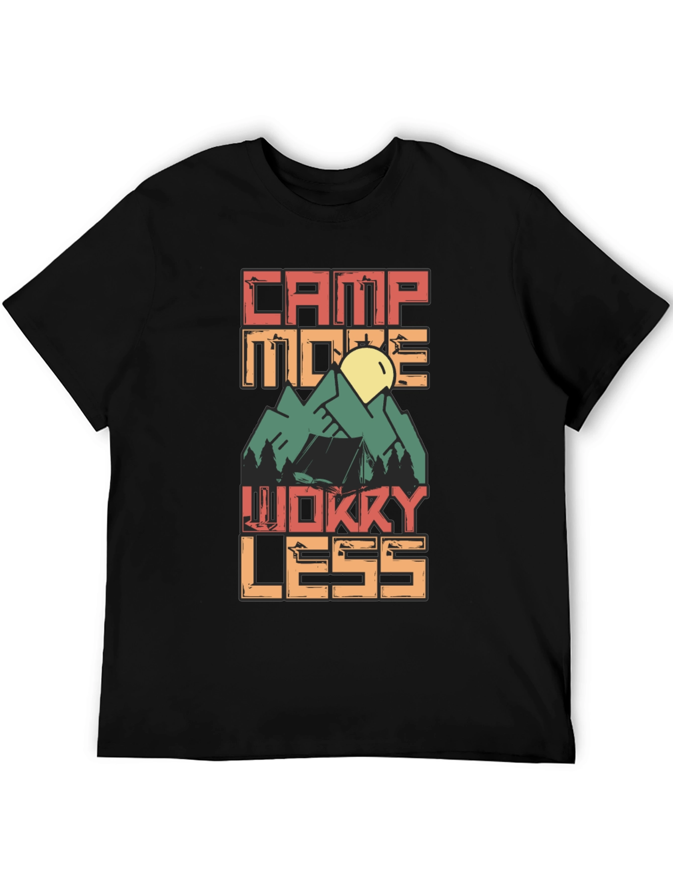 Camp More Worry Less Graphic Tee