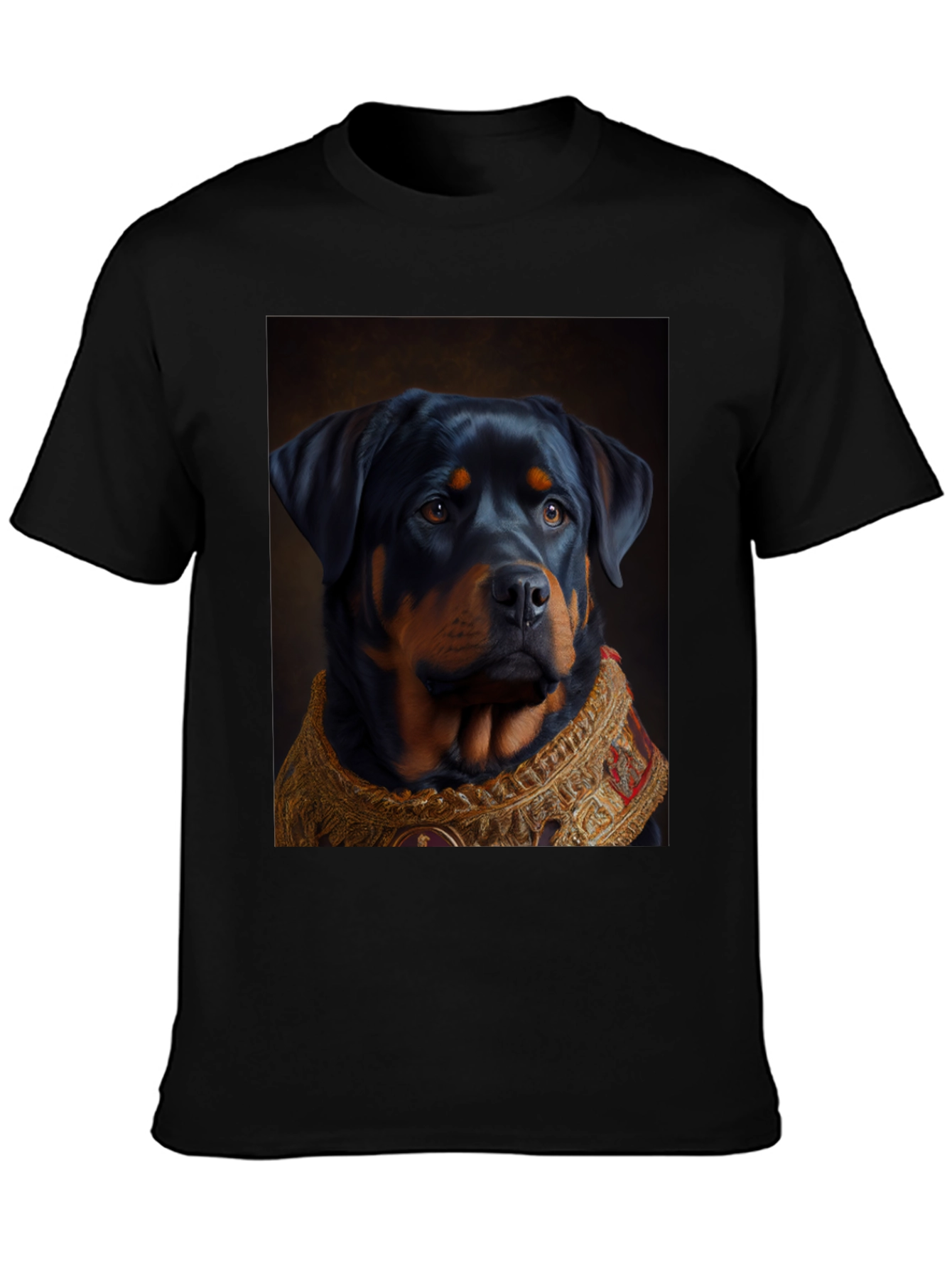 Regal Rottweiler Graphic Tee - Unique Dog Lover Gift