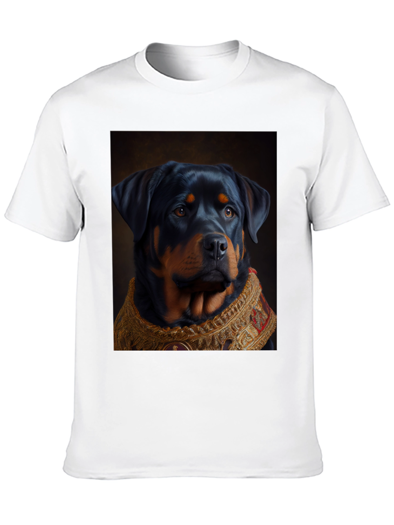 Regal Rottweiler Graphic Tee - Unique Dog Lover Gift
