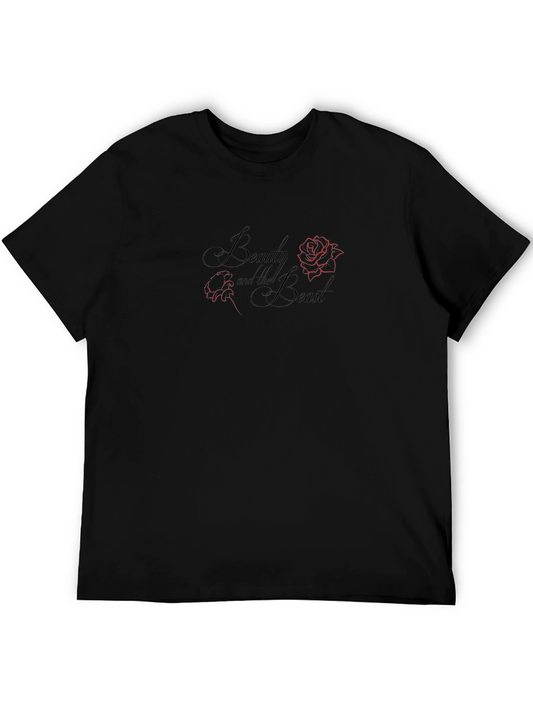 Beauty and the Beast Graphic T-Shirt - Black