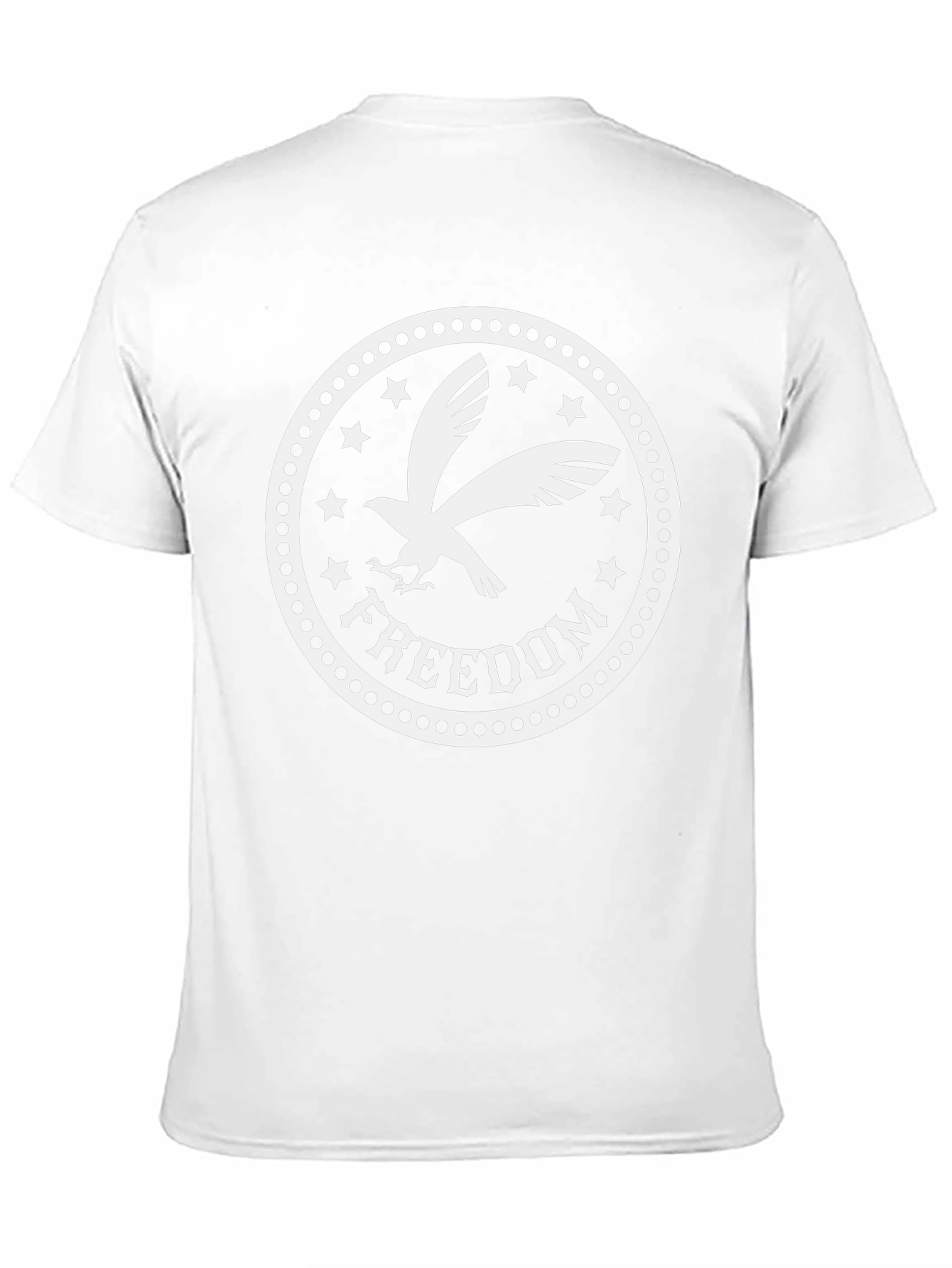 Freedom Eagle Graphic Tee - Black Cotton Blend
