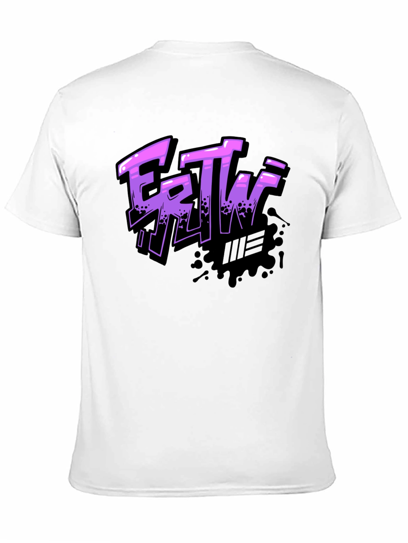 Ertw Graphic Print Black T-Shirt