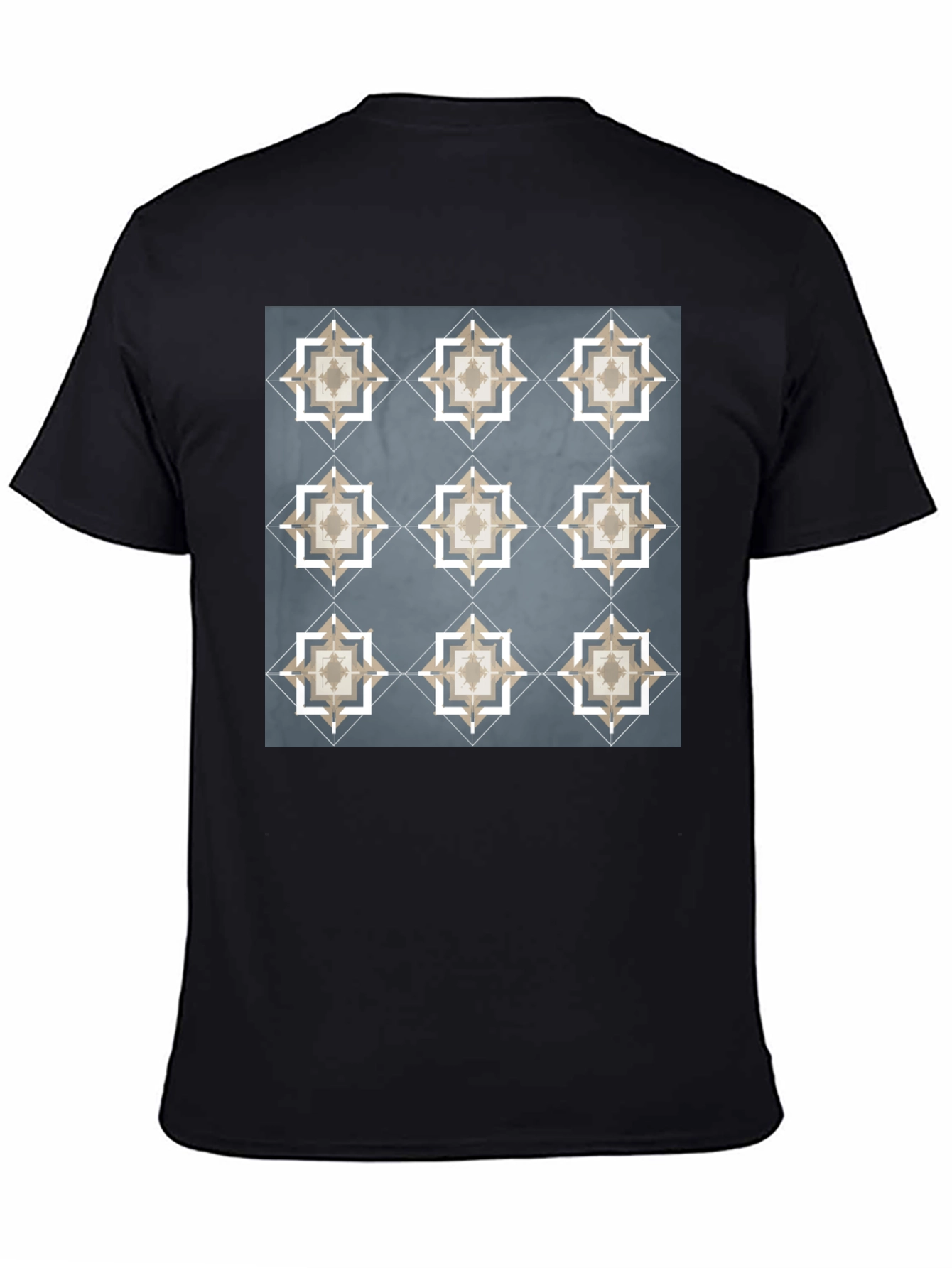 Geometric Star Pattern T-Shirt - Modern Style