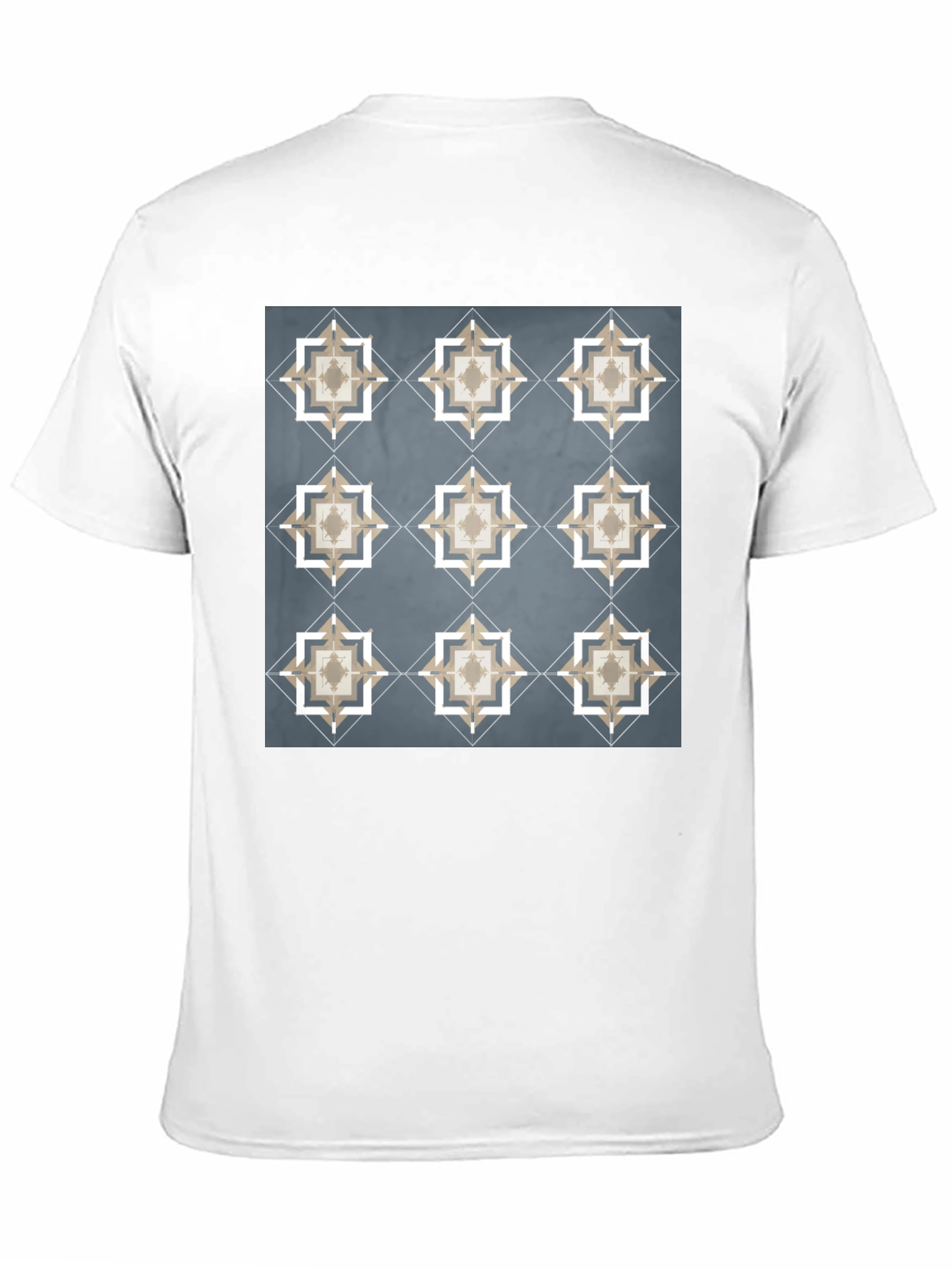 Geometric Star Pattern T-Shirt - Modern Style