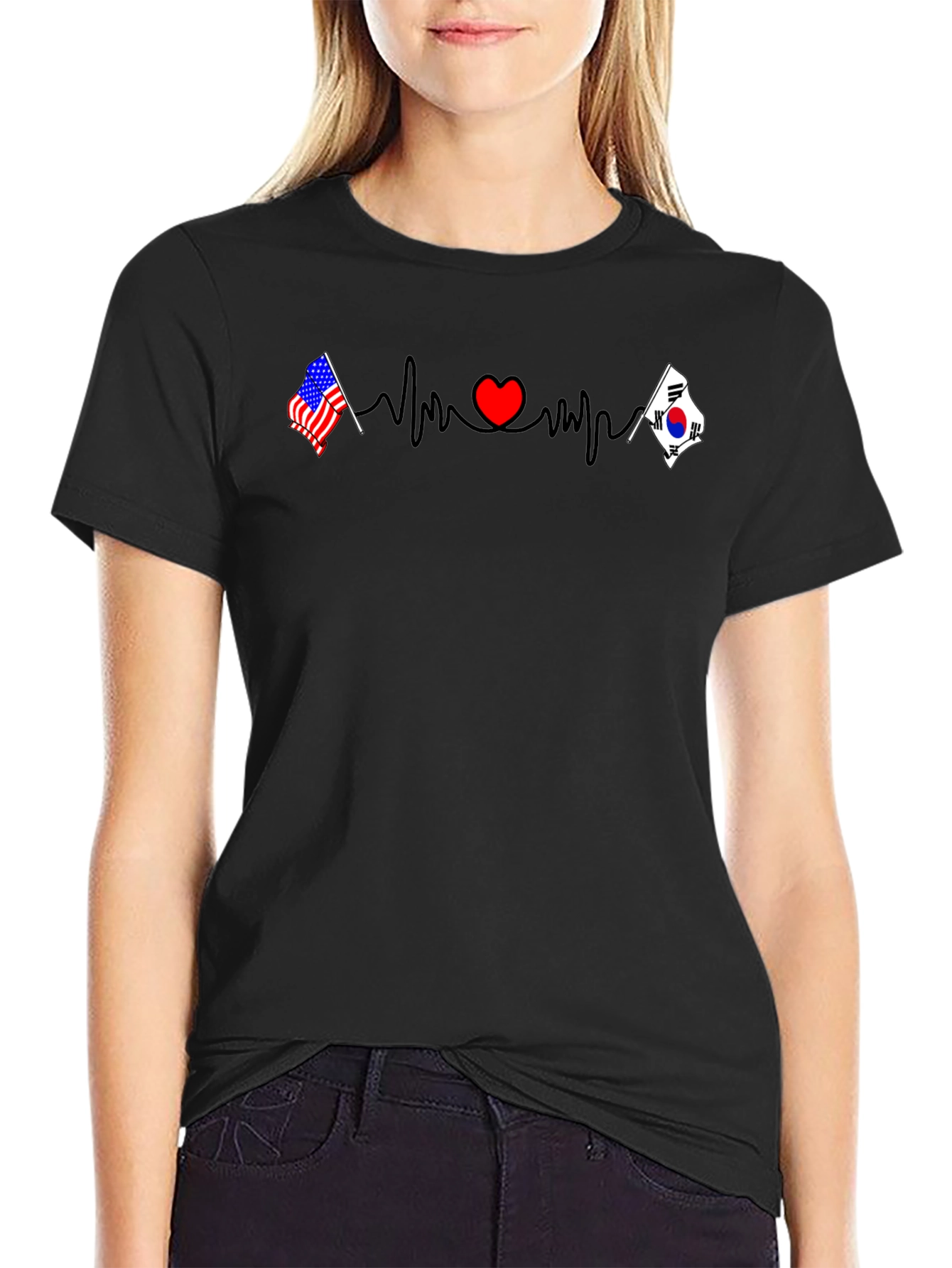 Heartbeat USA Korea T-Shirt
