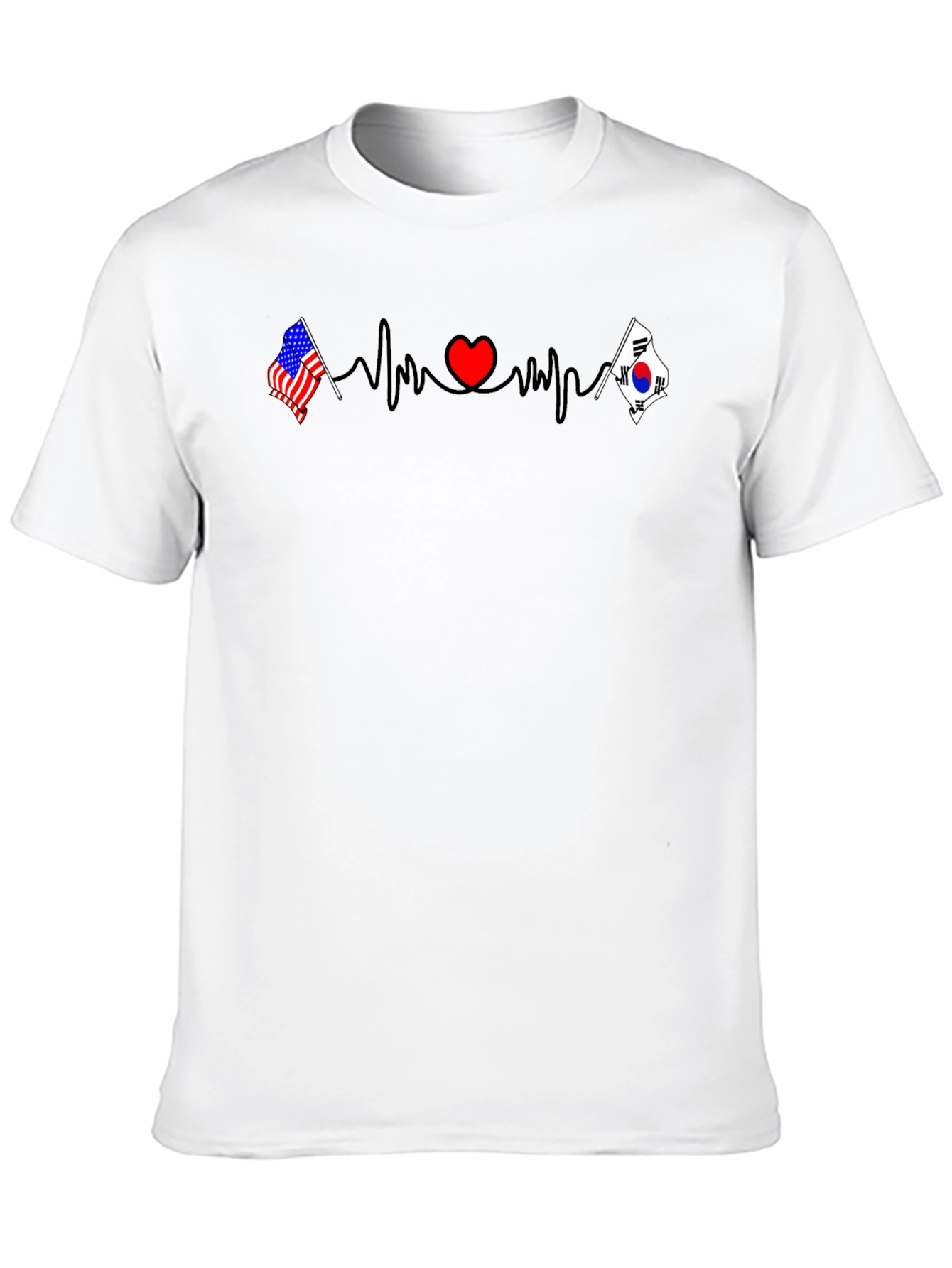 Heartbeat USA Korea T-Shirt