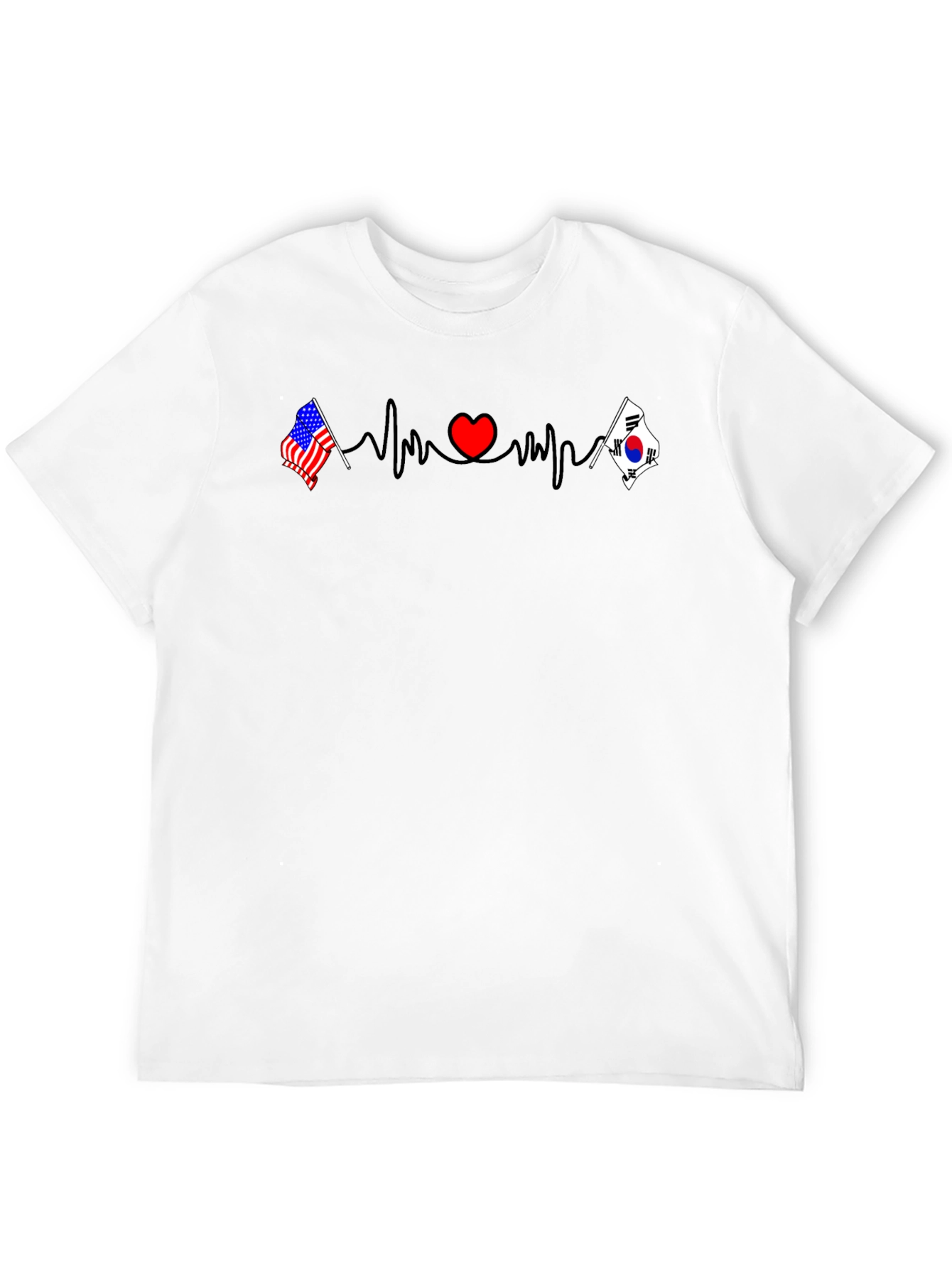Heartbeat USA Korea T-Shirt