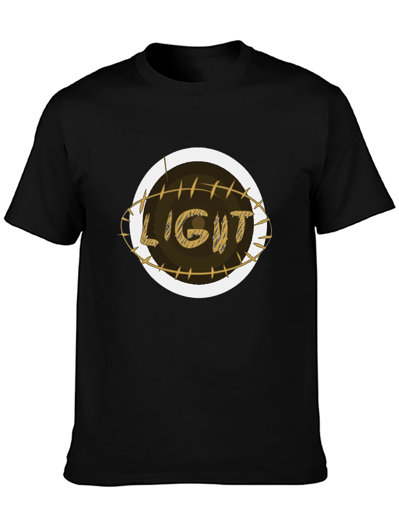 Light Football Graphic Tee - Sporty Style