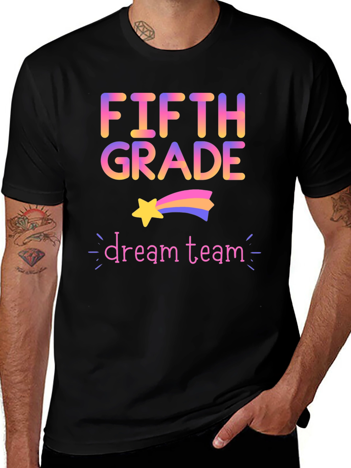 Fifth Grade Dream Team Black T-Shirt