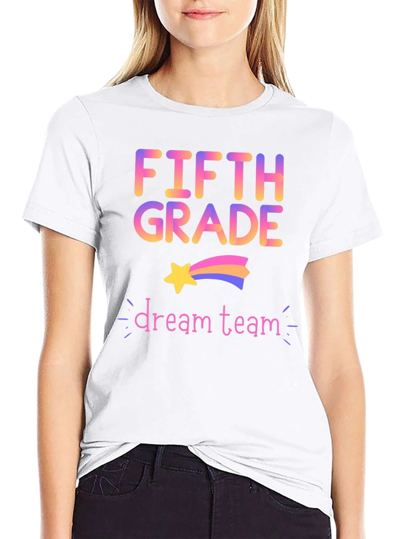 Fifth Grade Dream Team Black T-Shirt