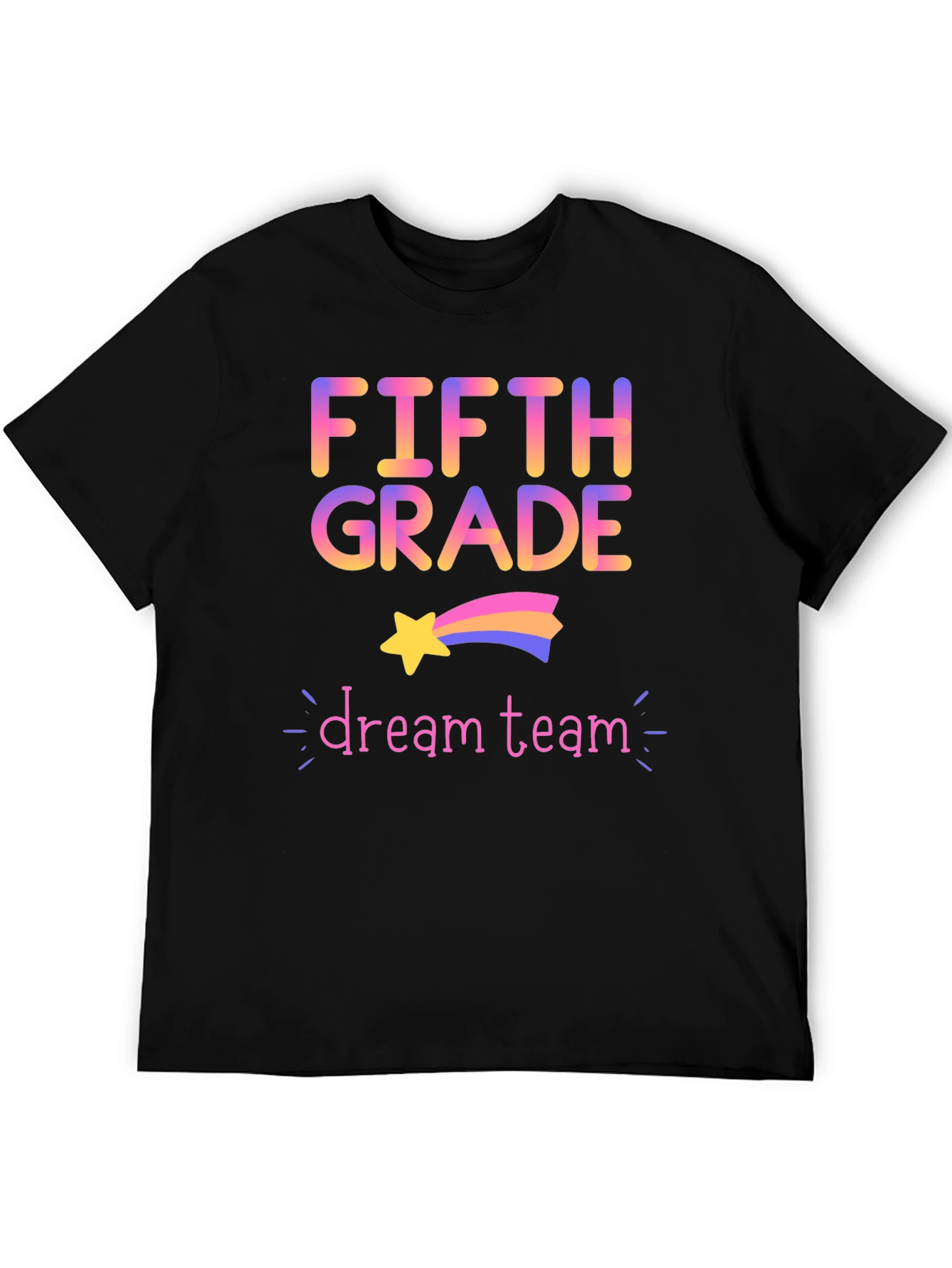 Fifth Grade Dream Team Black T-Shirt