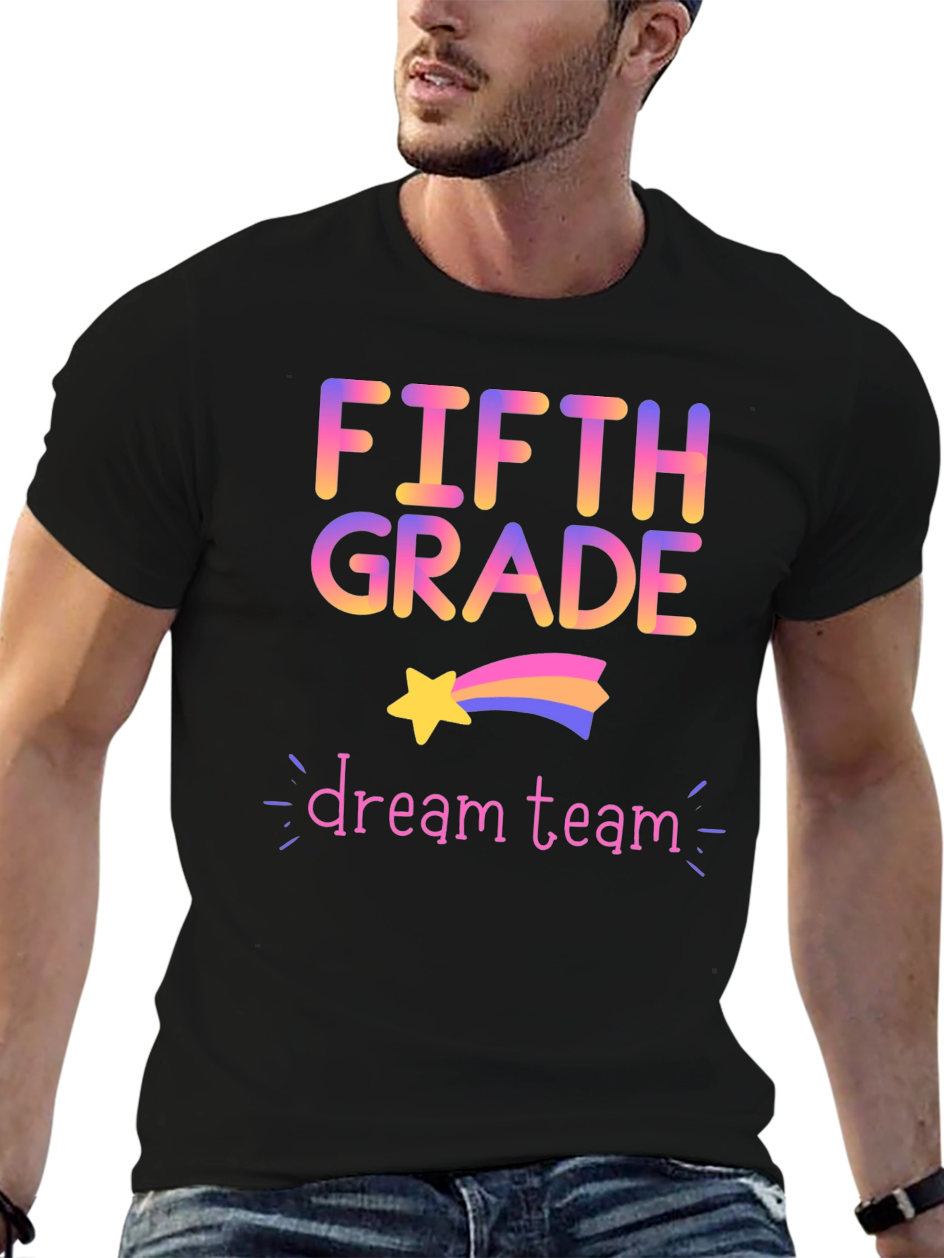 Fifth Grade Dream Team Black T-Shirt