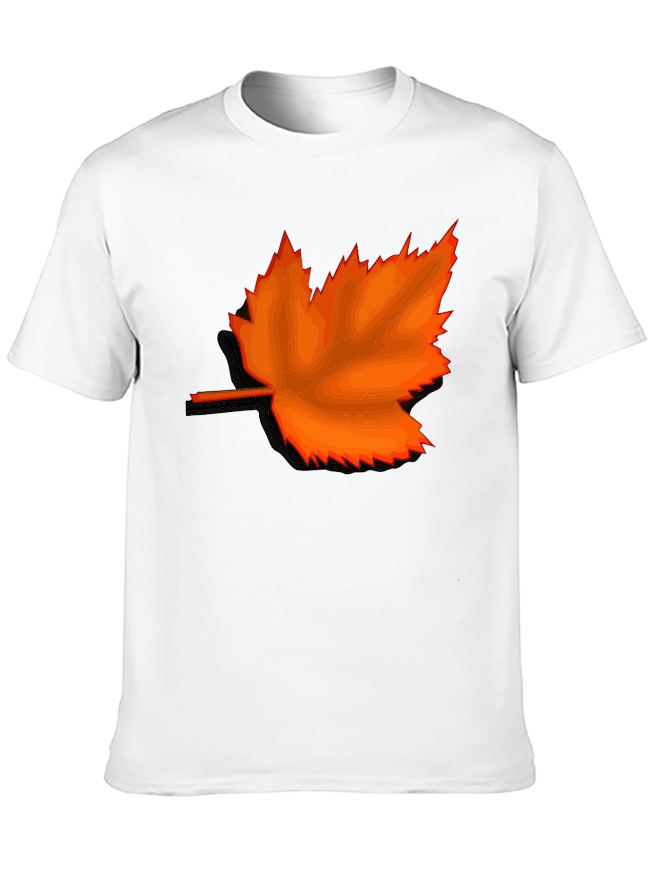 Autumn Maple Leaf Graphic Tee - Stylish Casual Wear