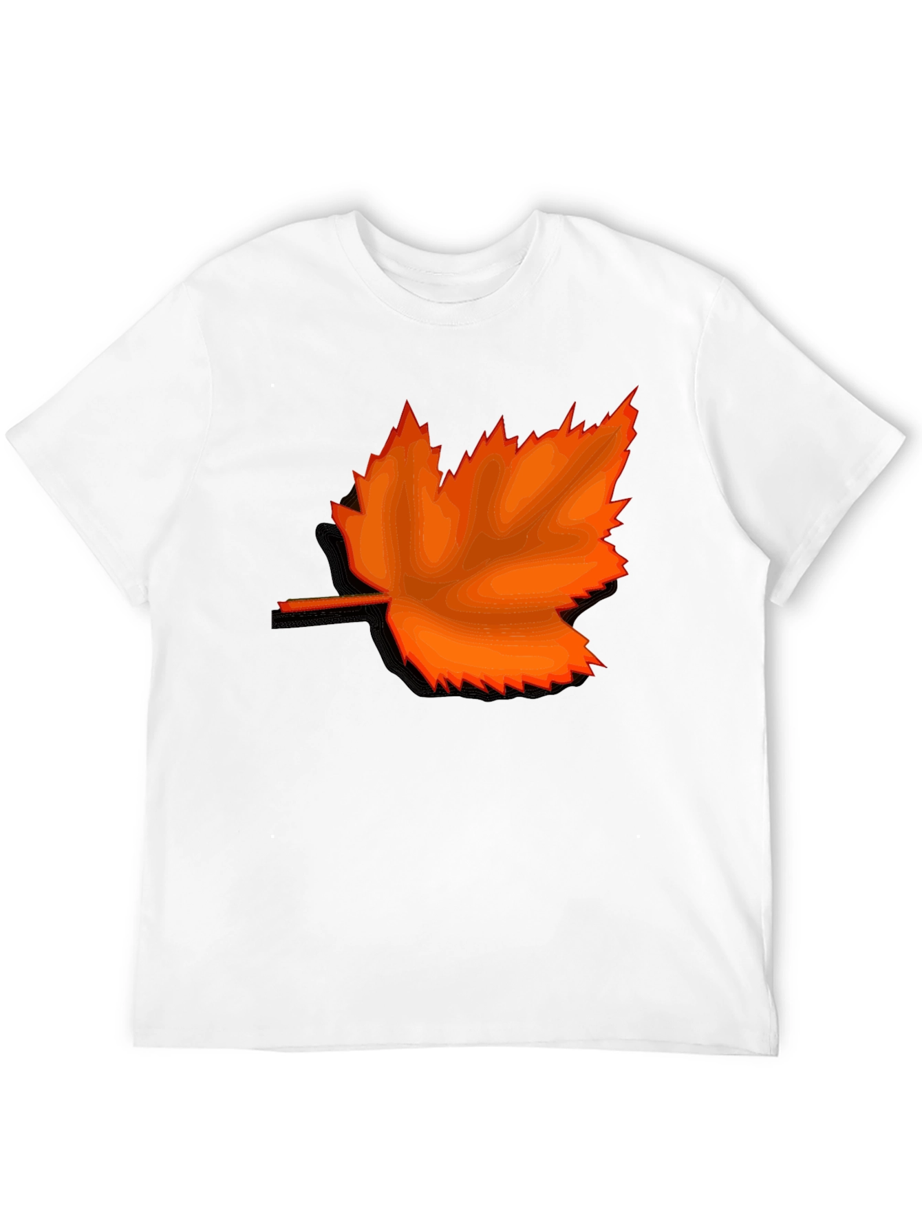 Autumn Maple Leaf Graphic Tee - Stylish Casual Wear