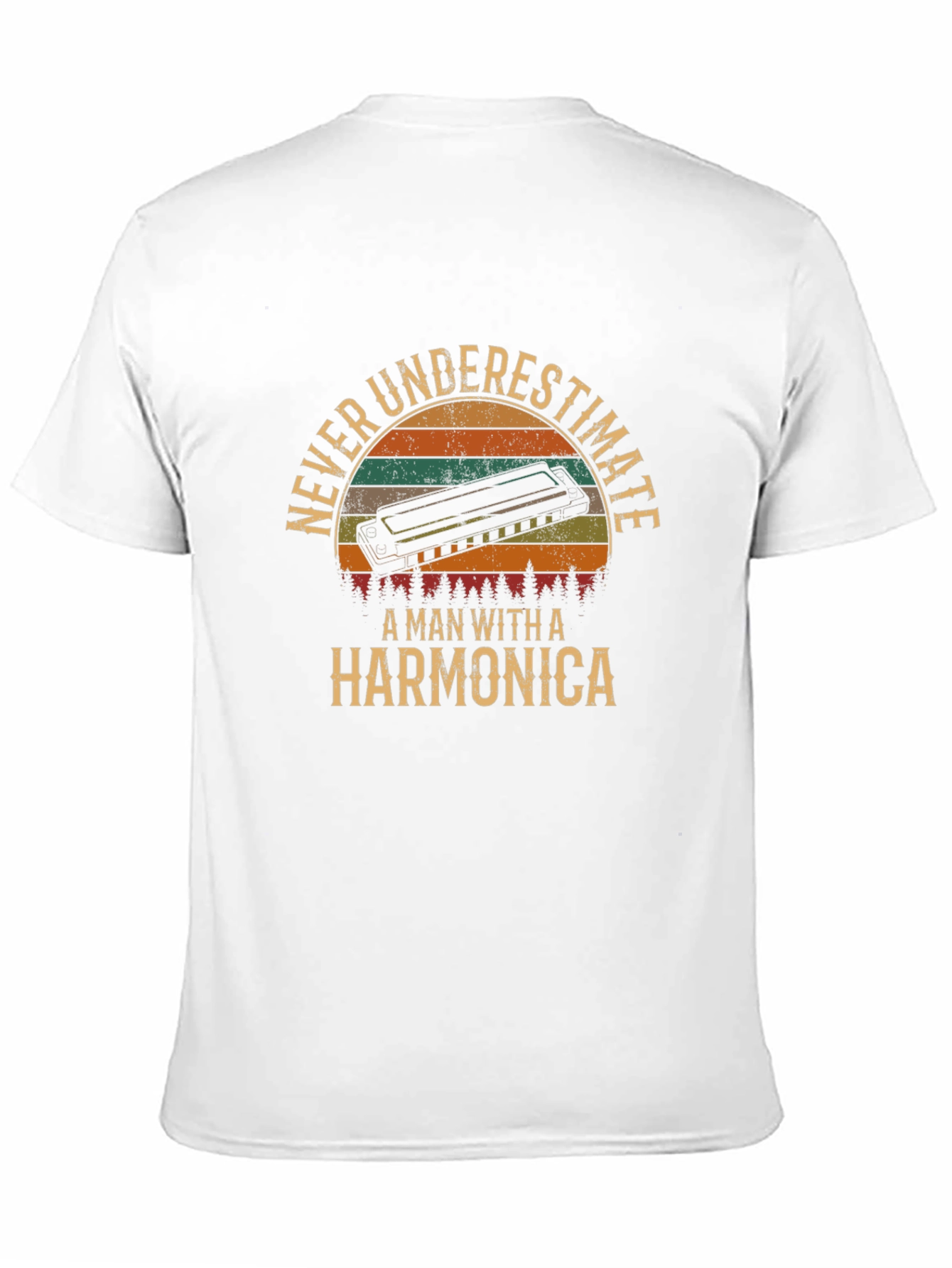 Never Underestimate Harmonica T-Shirt