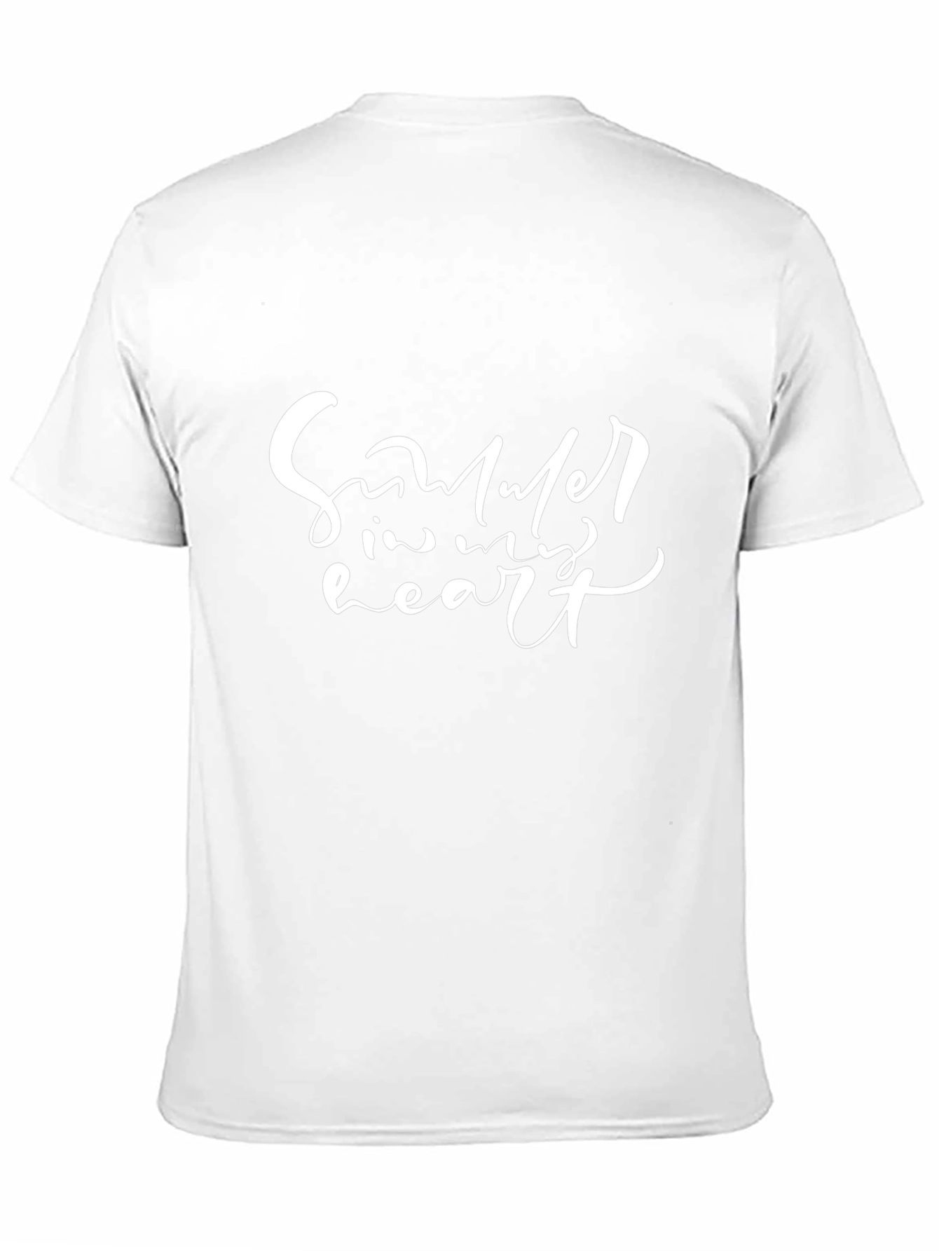 Summer in My Heart Black Graphic T-Shirt