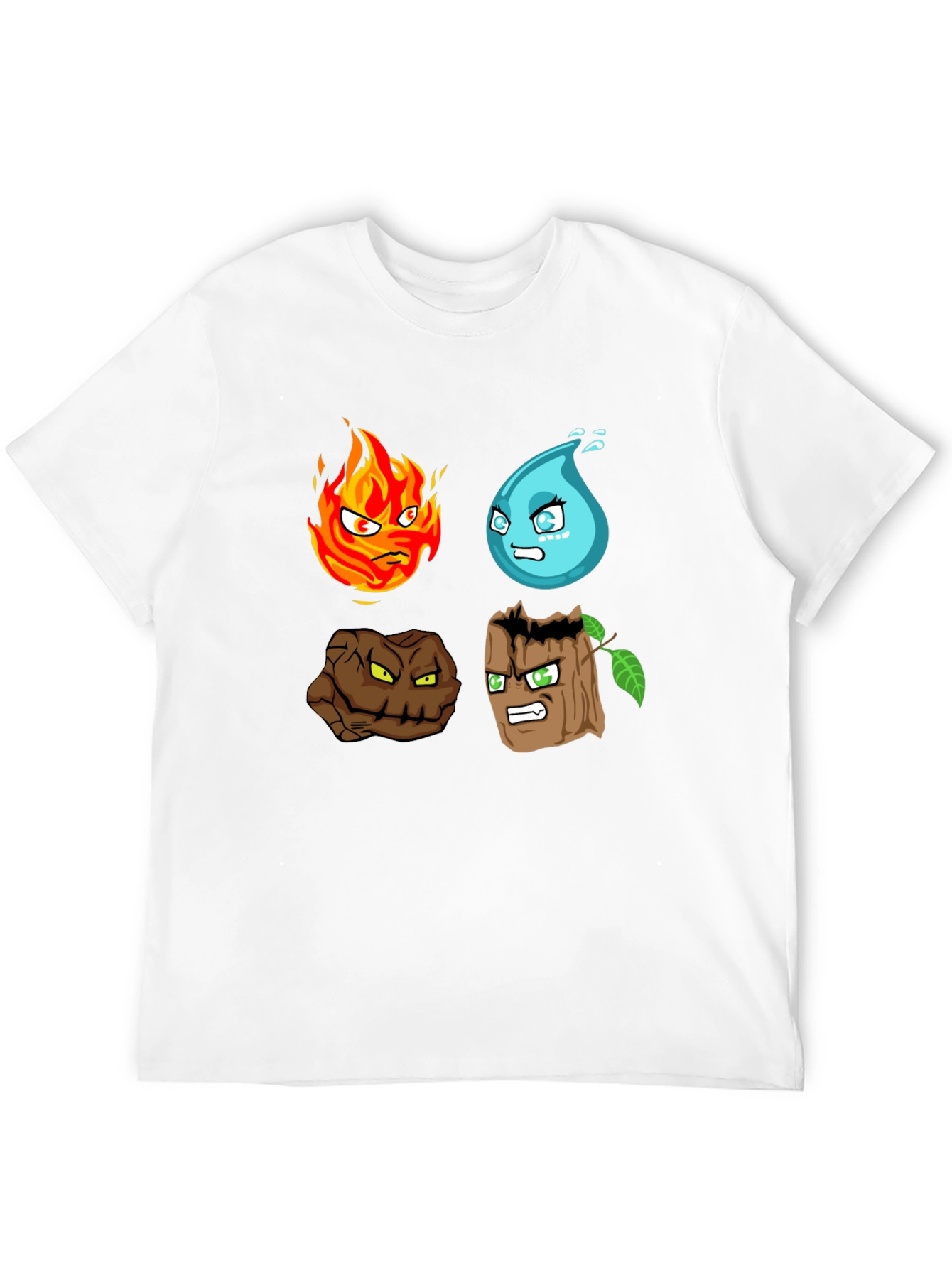 Elements T-Shirt - Fire Water Earth Wood Graphic Tee