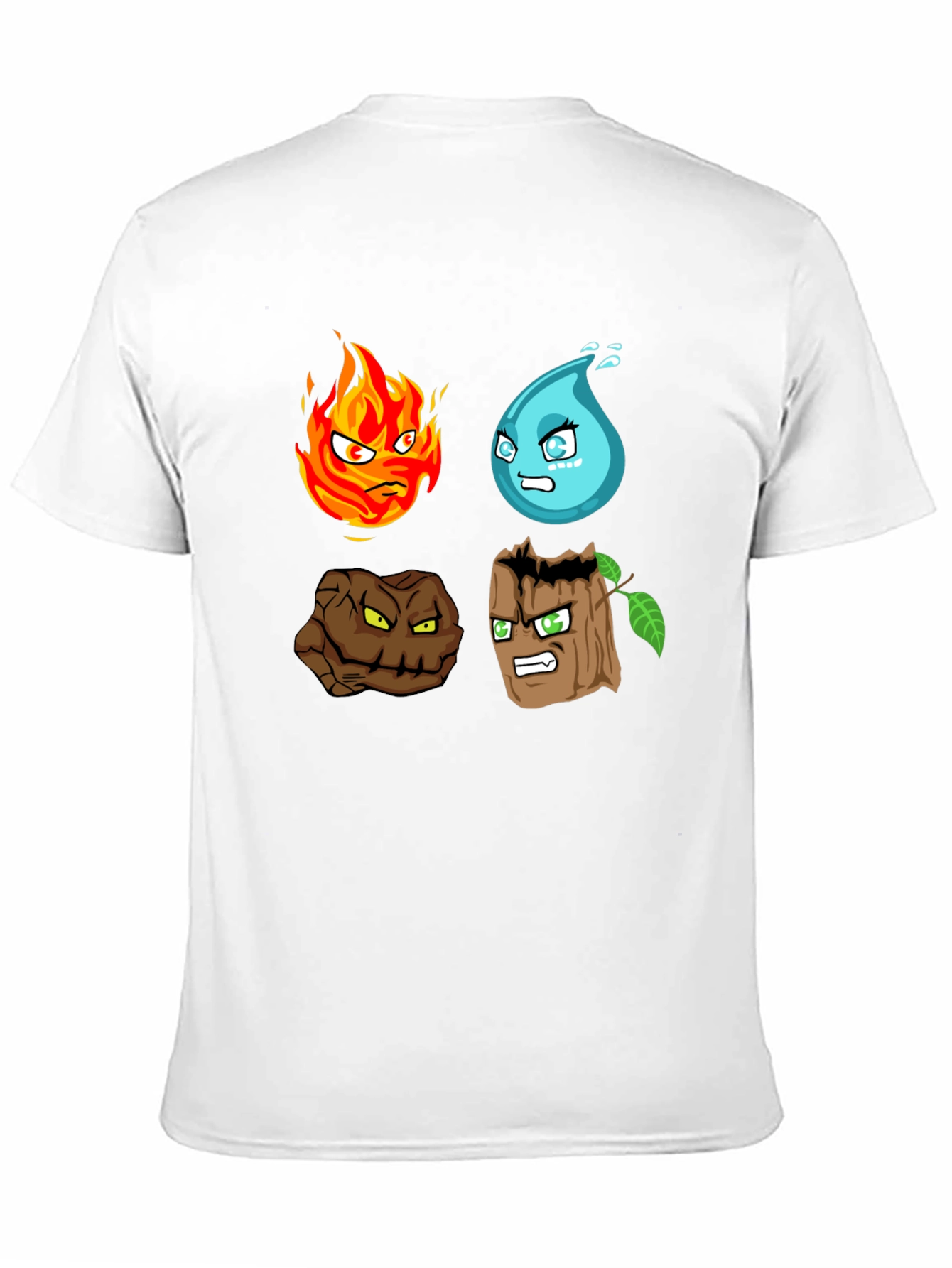 Elements T-Shirt - Fire Water Earth Wood Graphic Tee