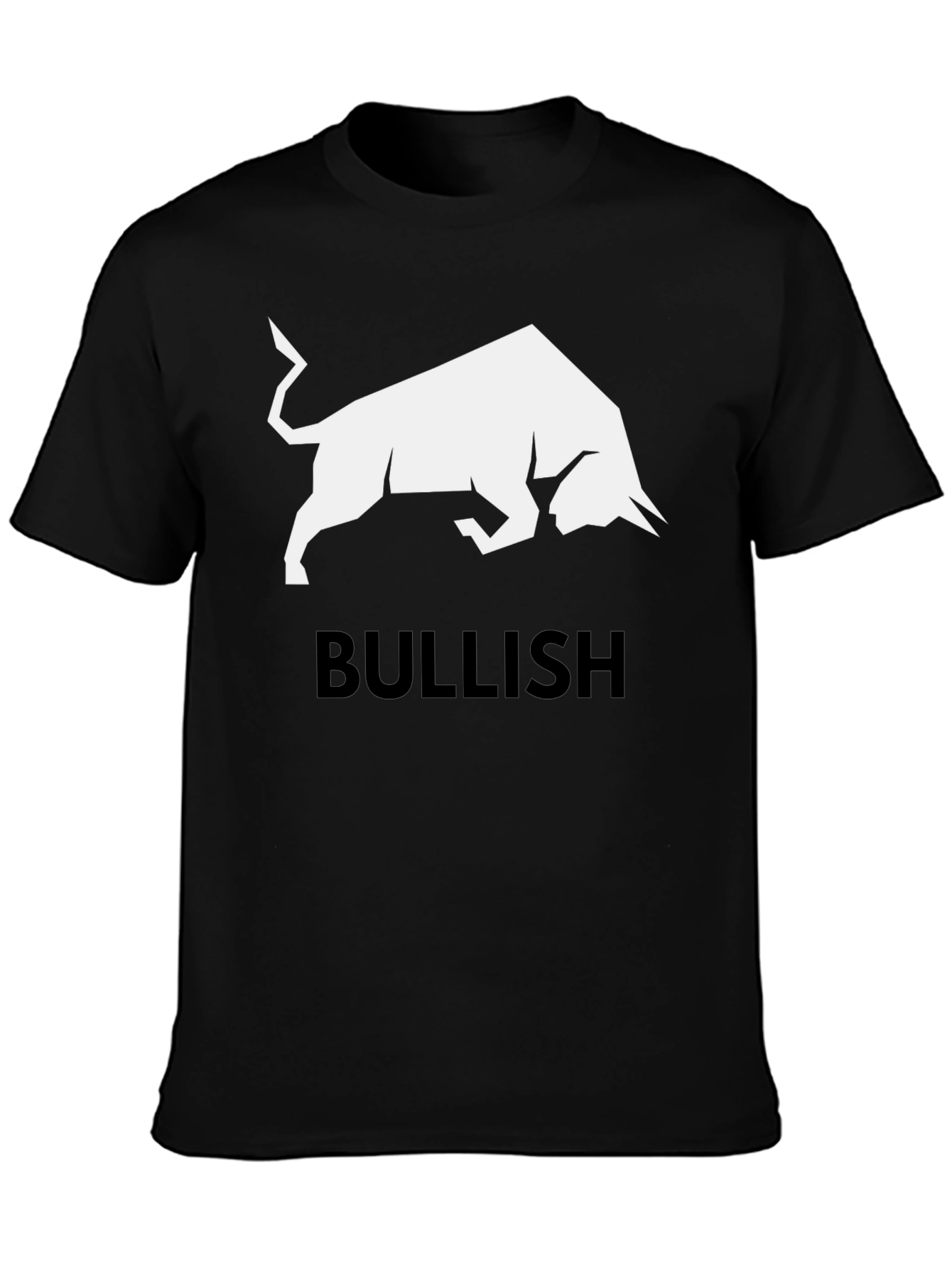 Bullish Graphic Tee - Black Cotton T-Shirt