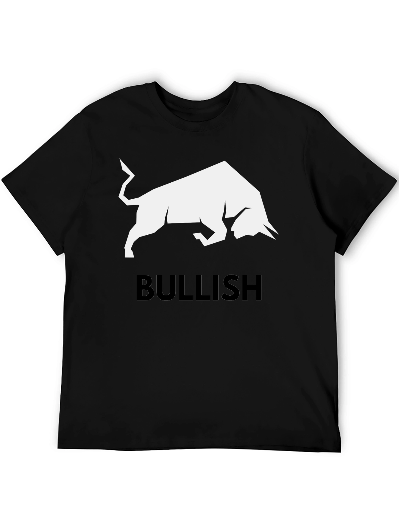 Bullish Graphic Tee - Black Cotton T-Shirt