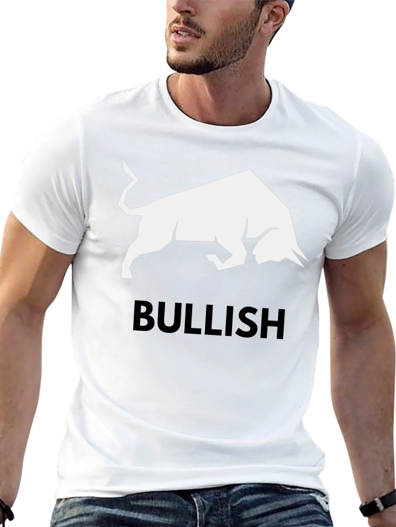 Bullish Graphic Tee - Black Cotton T-Shirt