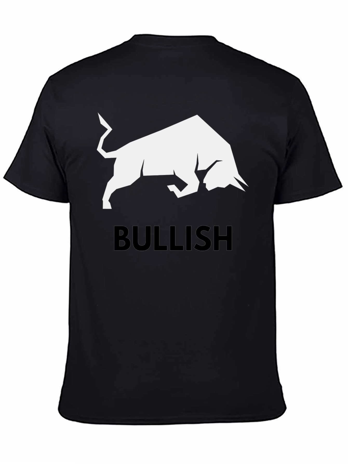 Bullish Graphic Tee - Black Cotton T-Shirt