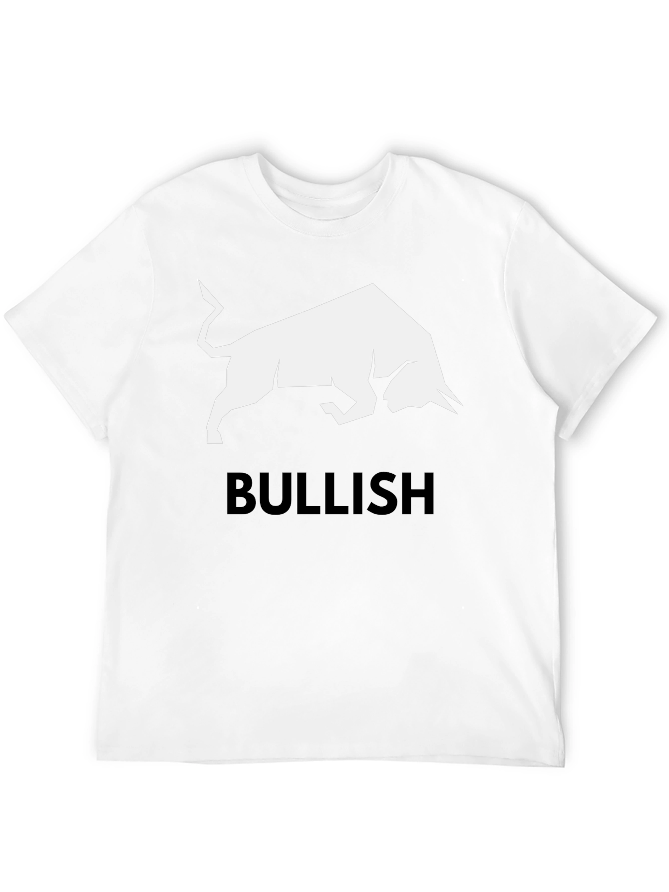 Bullish Graphic Tee - Black Cotton T-Shirt