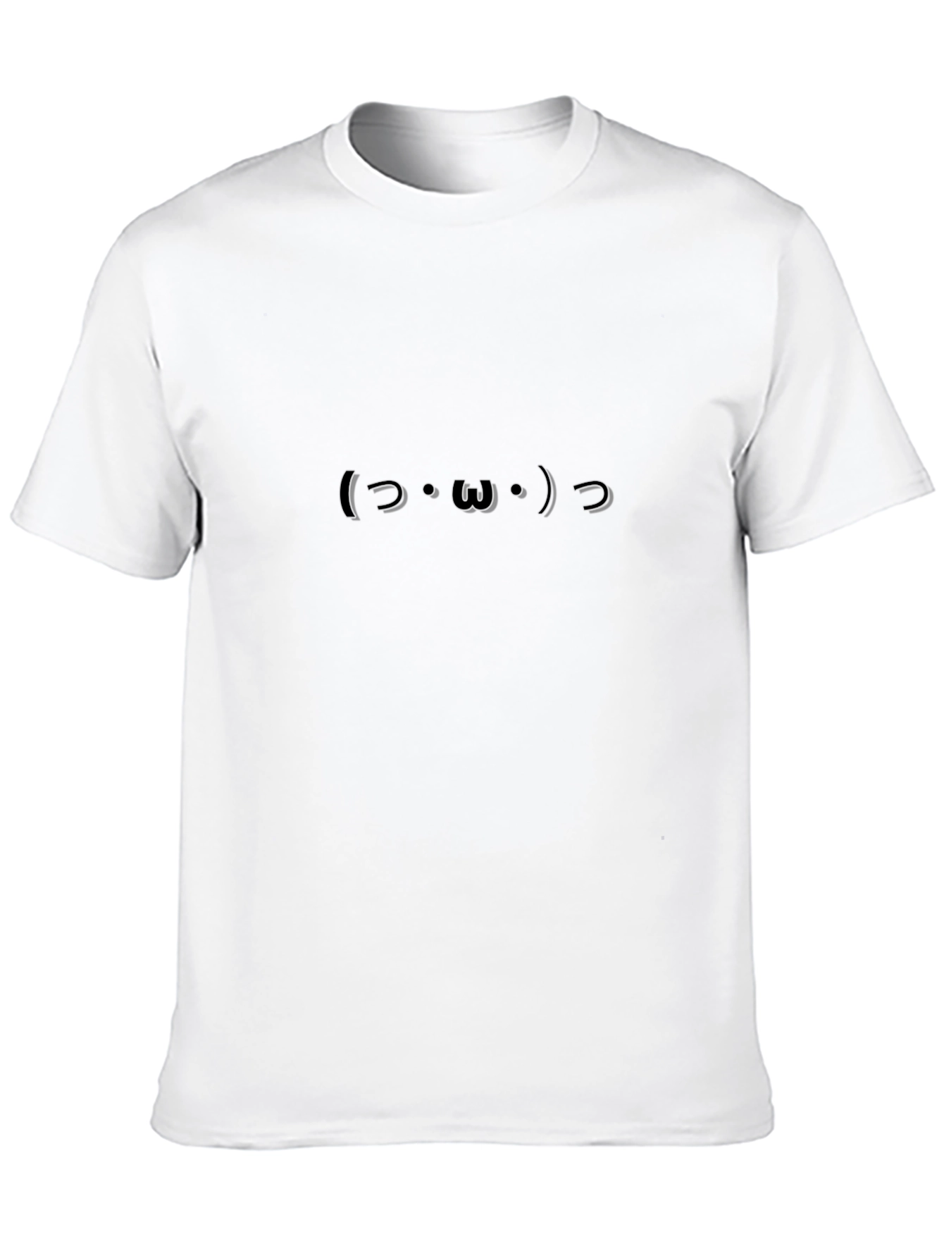Owo Emoticon Graphic Tee - Black Cotton T-Shirt