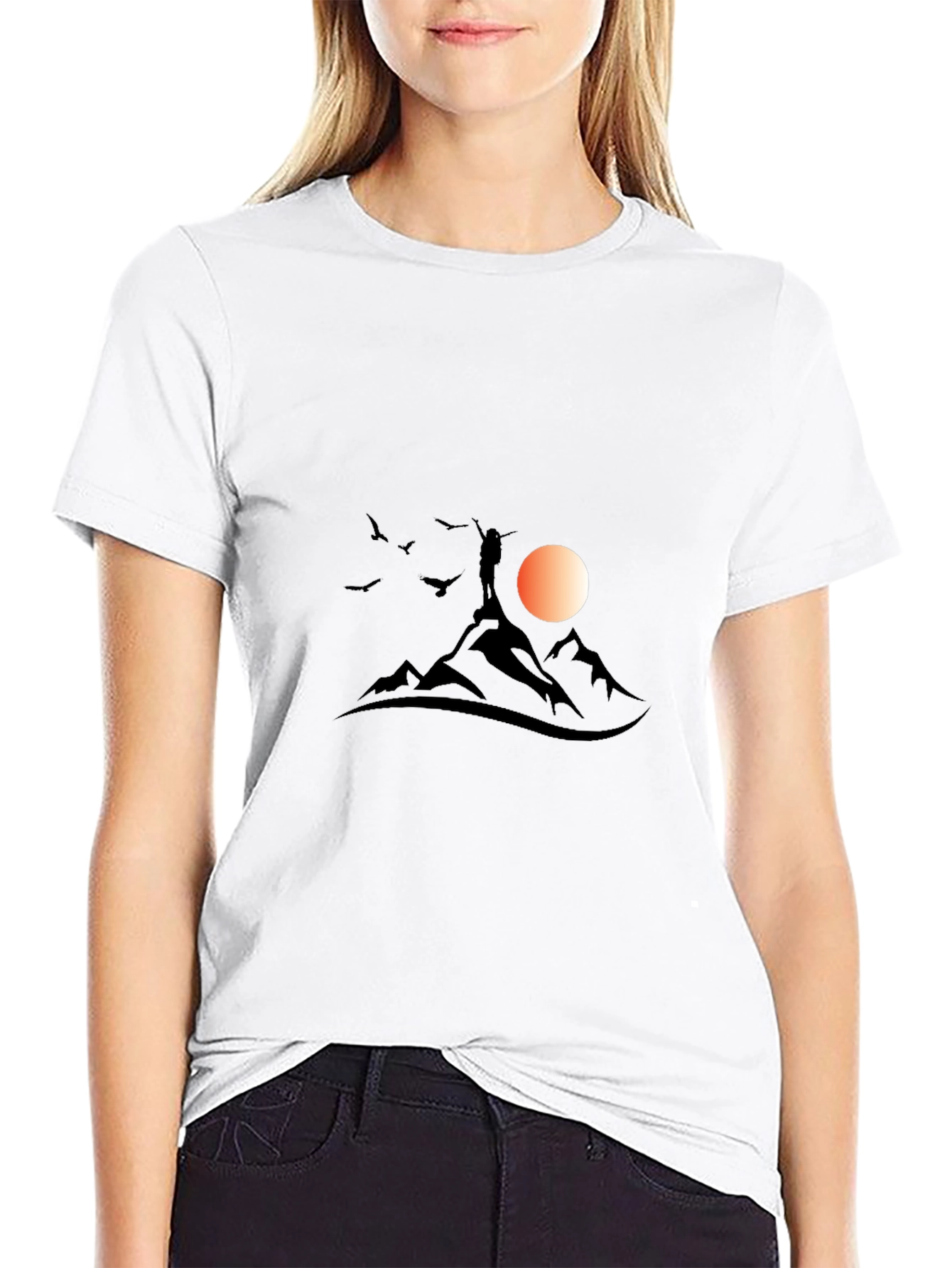 Mountain Sunset Graphic Tee - Adventure Ready!
