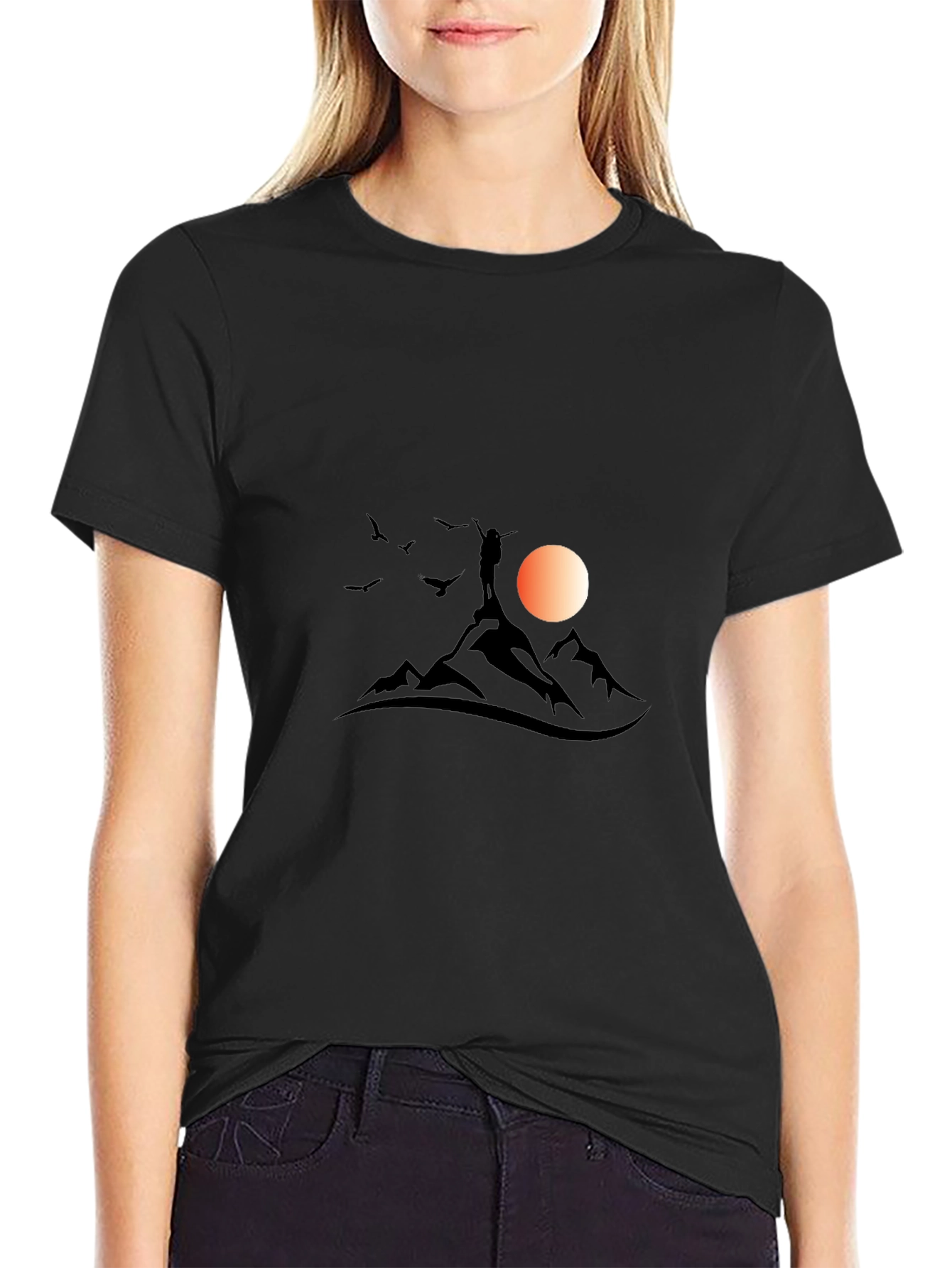 Mountain Sunset Graphic Tee - Adventure Ready!