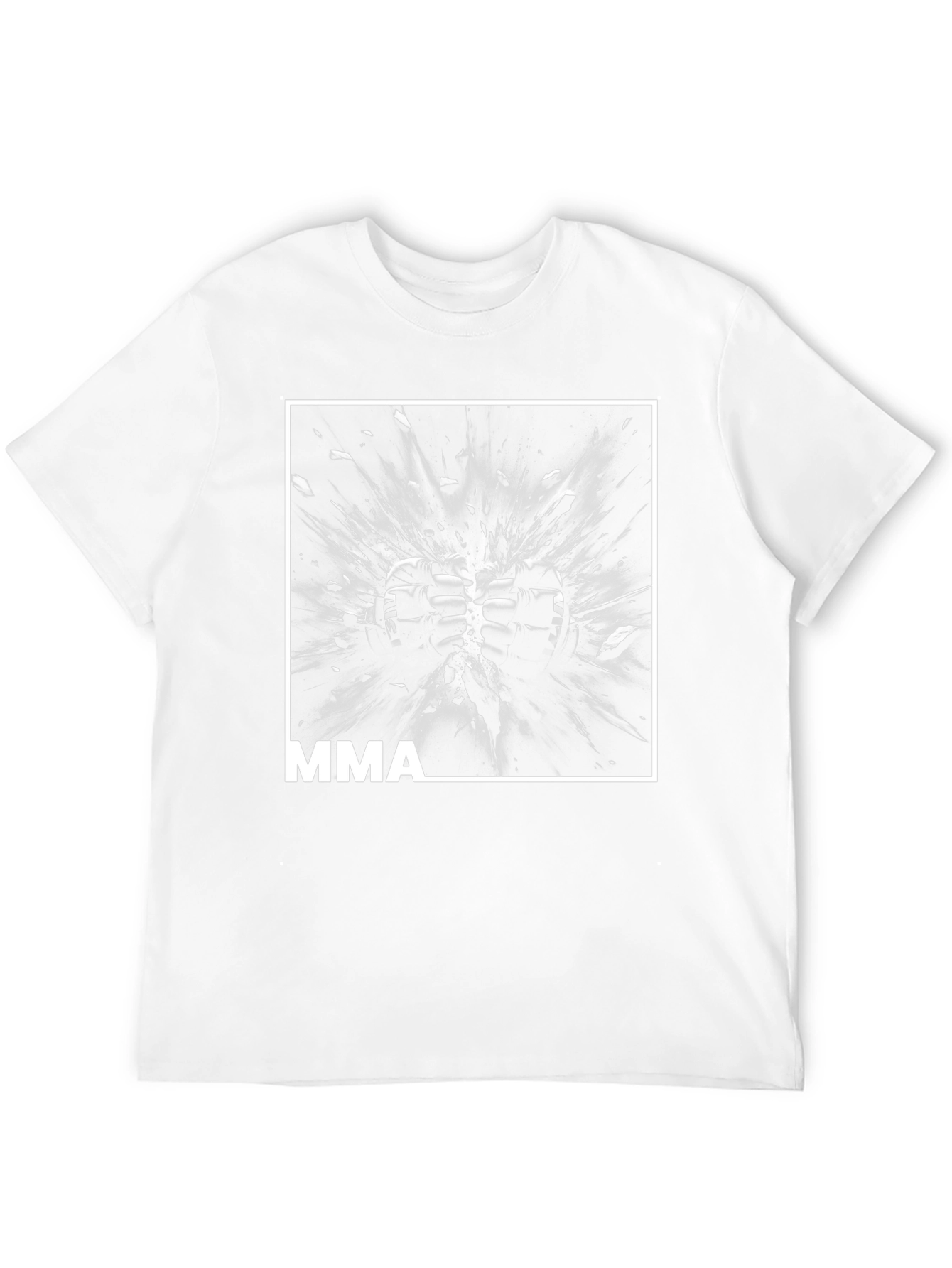 MMA Fighting Graphic Tee - Black