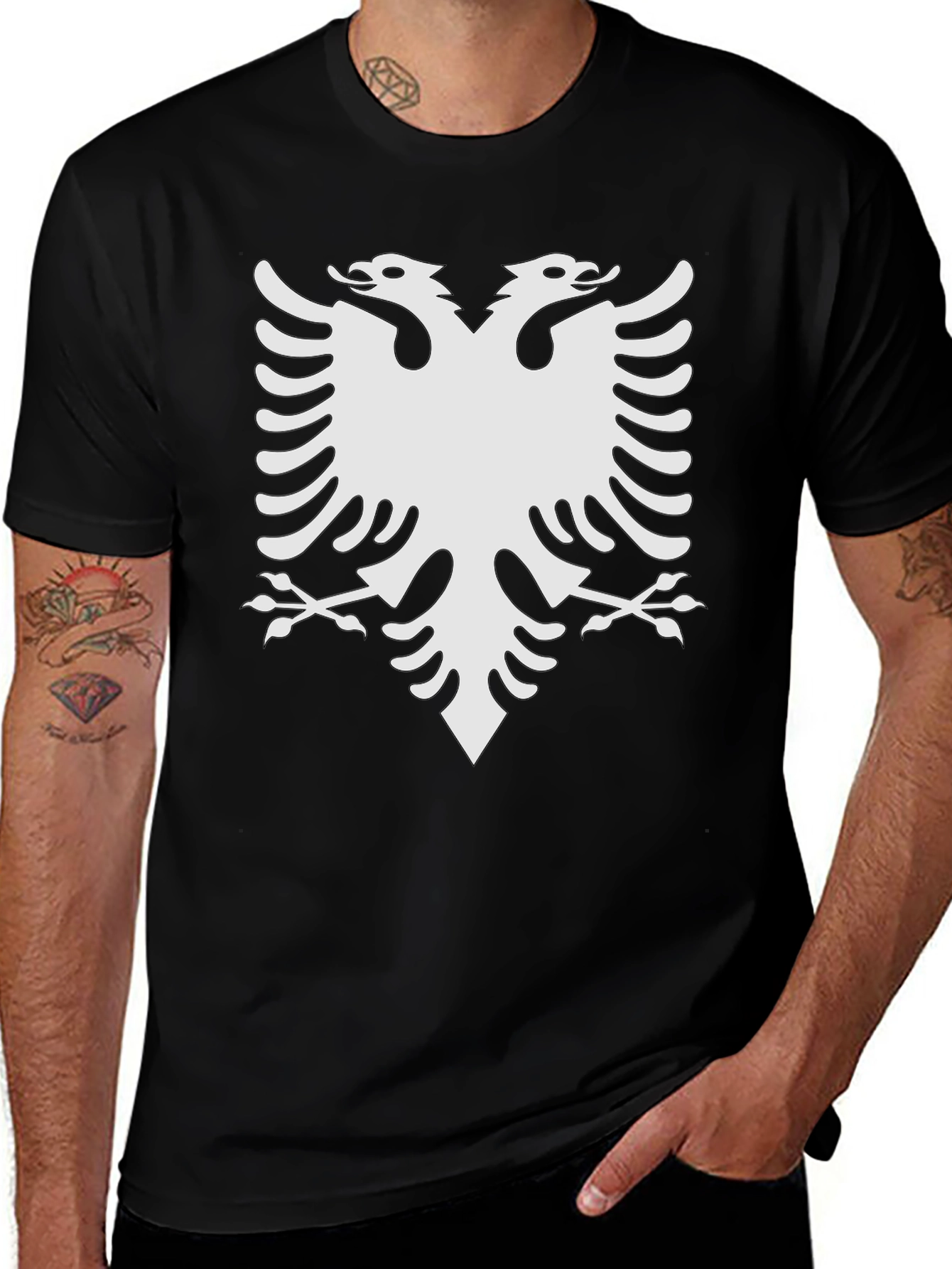Albanian Eagle Black T-Shirt