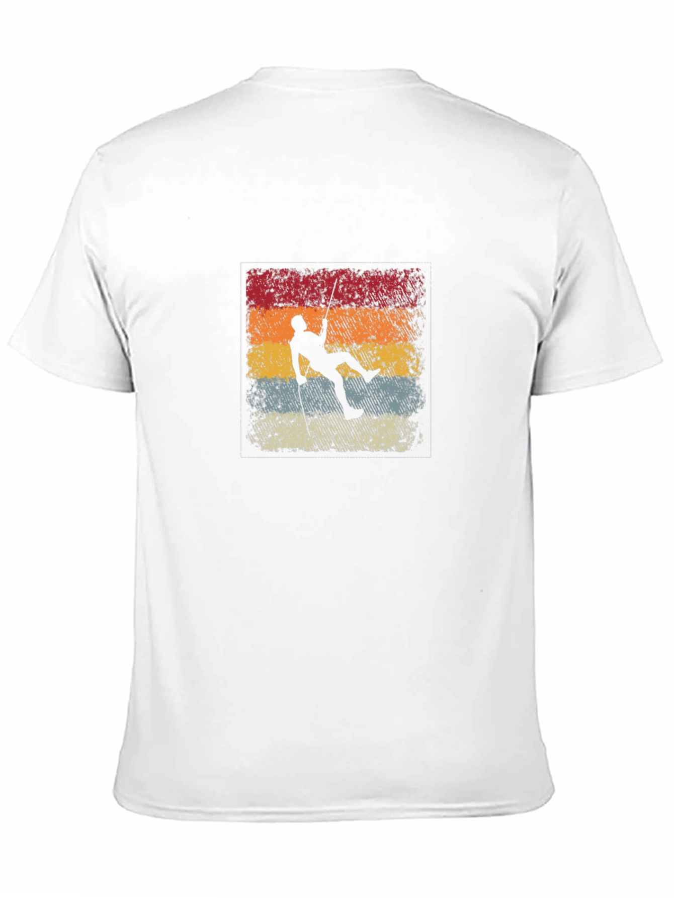 Retro Climber Graphic Tee - Black Cotton T-Shirt