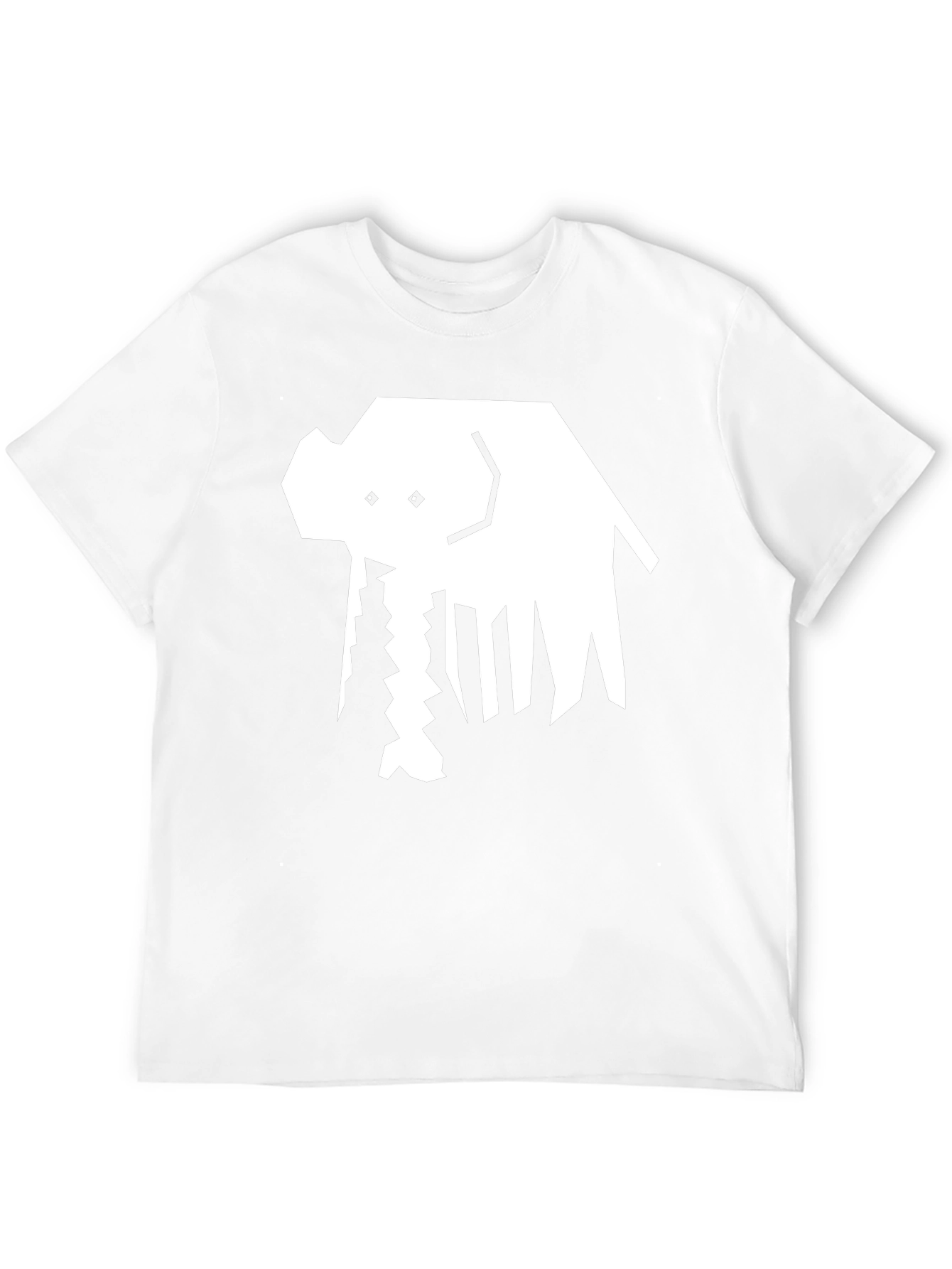 Abstract Elephant Graphic Tee - Black Cotton