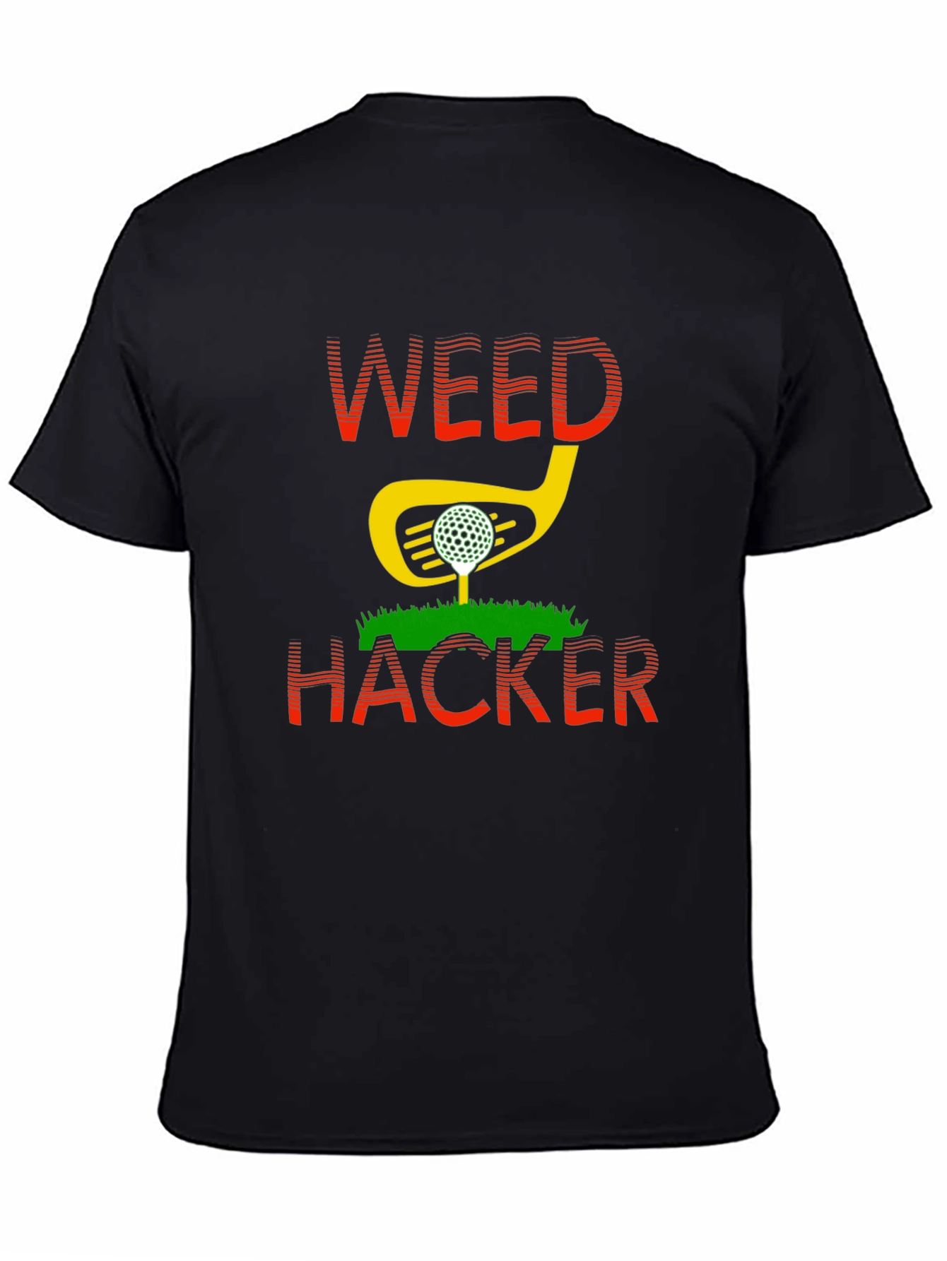 Weed Hacker Funny Golf T-Shirt