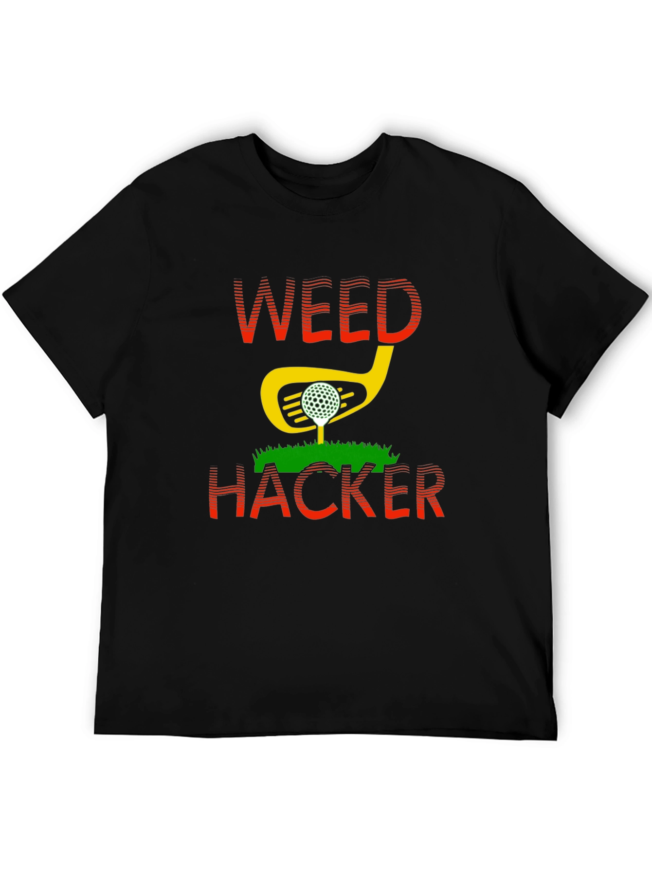 Weed Hacker Funny Golf T-Shirt