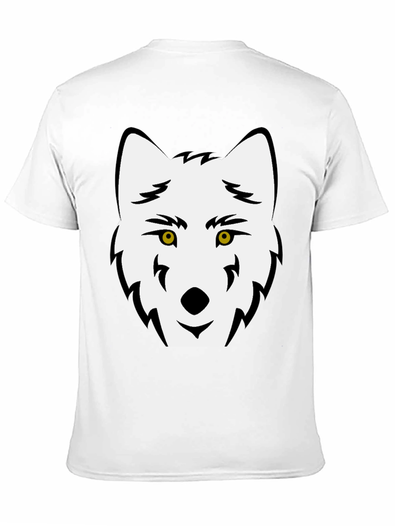 Wolf Graphic Black T-Shirt for Men