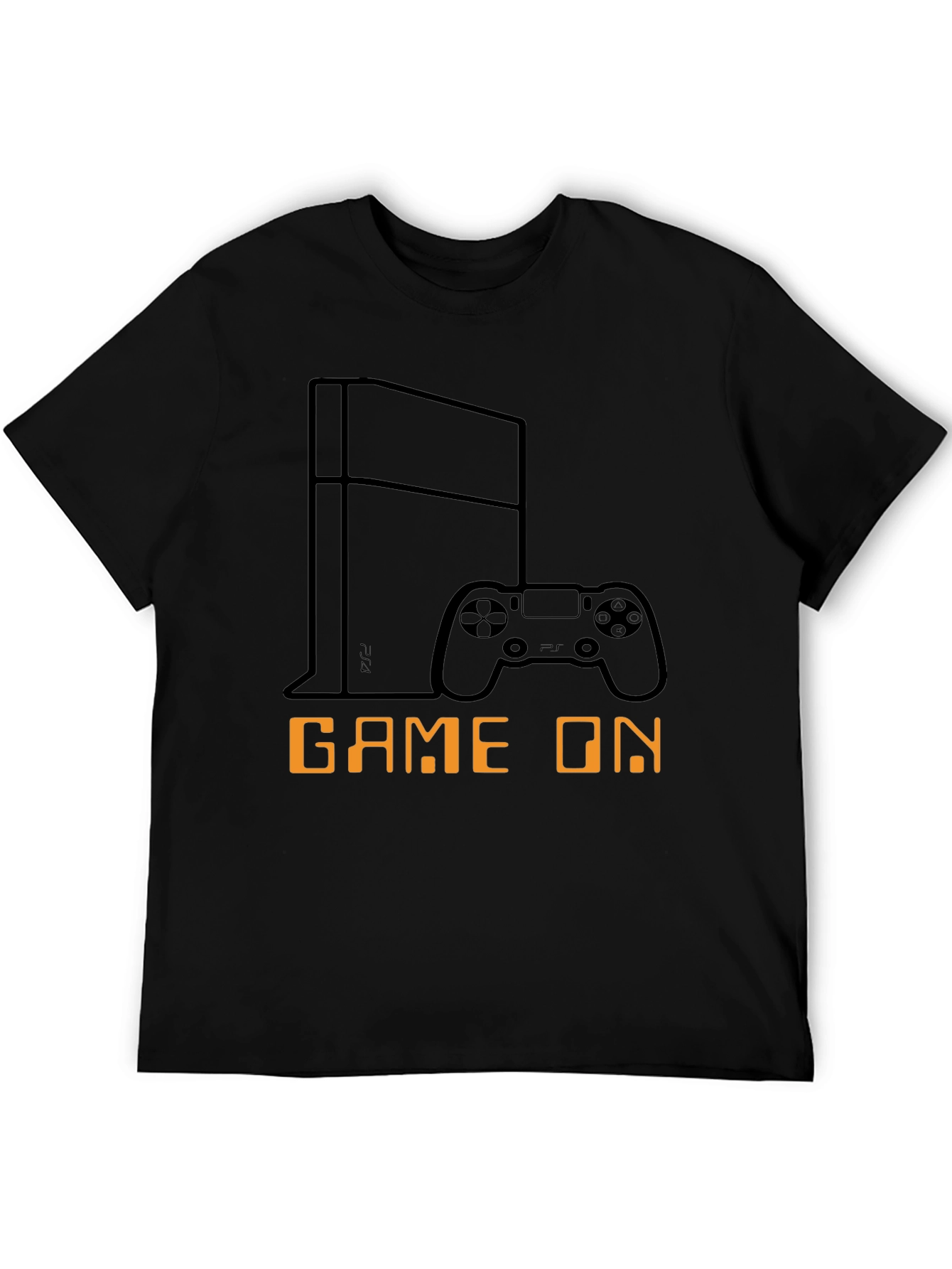 Game On Black T-Shirt - Gamer Console Design