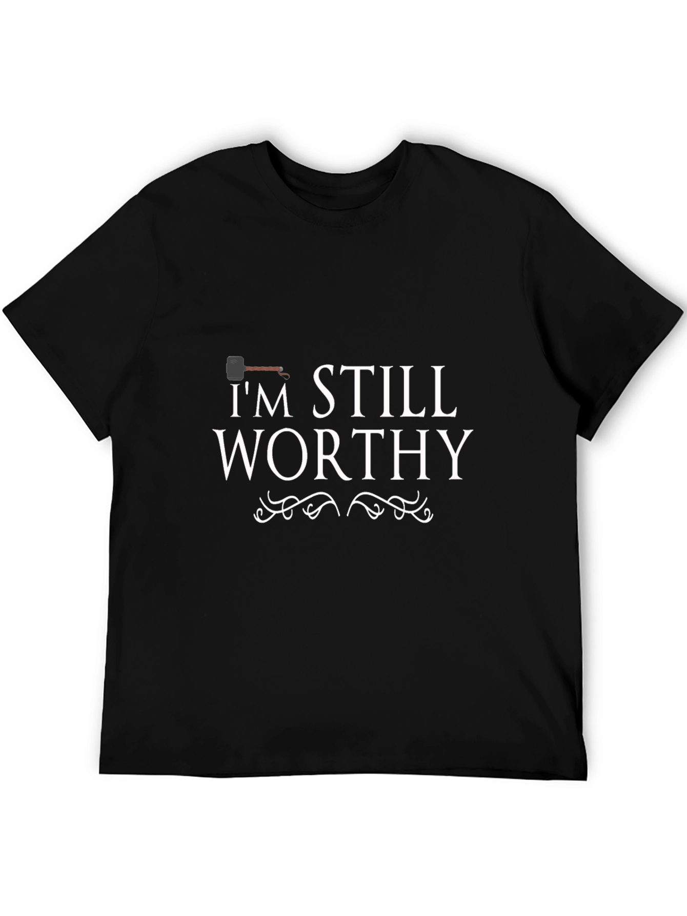 Im Still Worthy Mens Black T-Shirt
