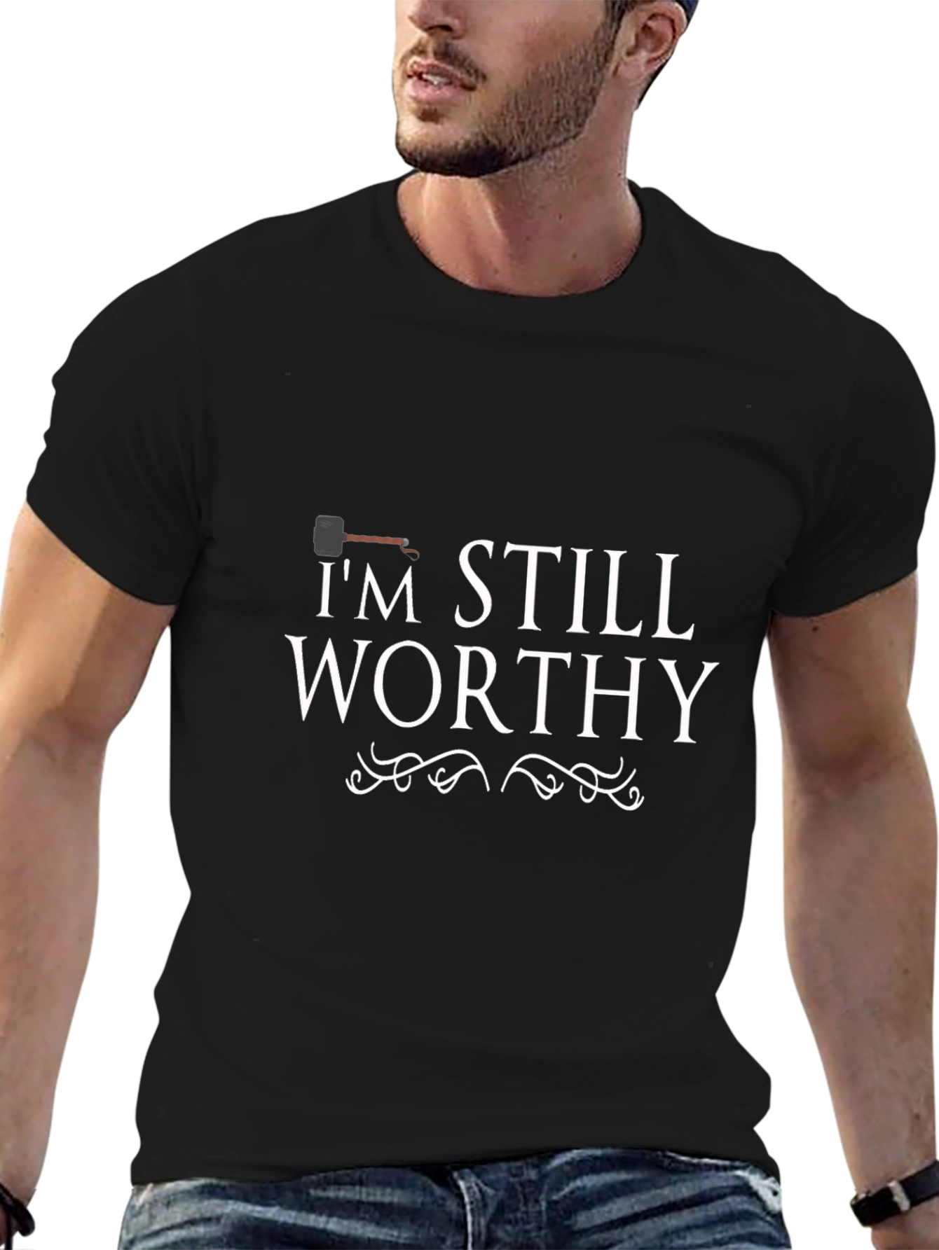 Im Still Worthy Mens Black T-Shirt